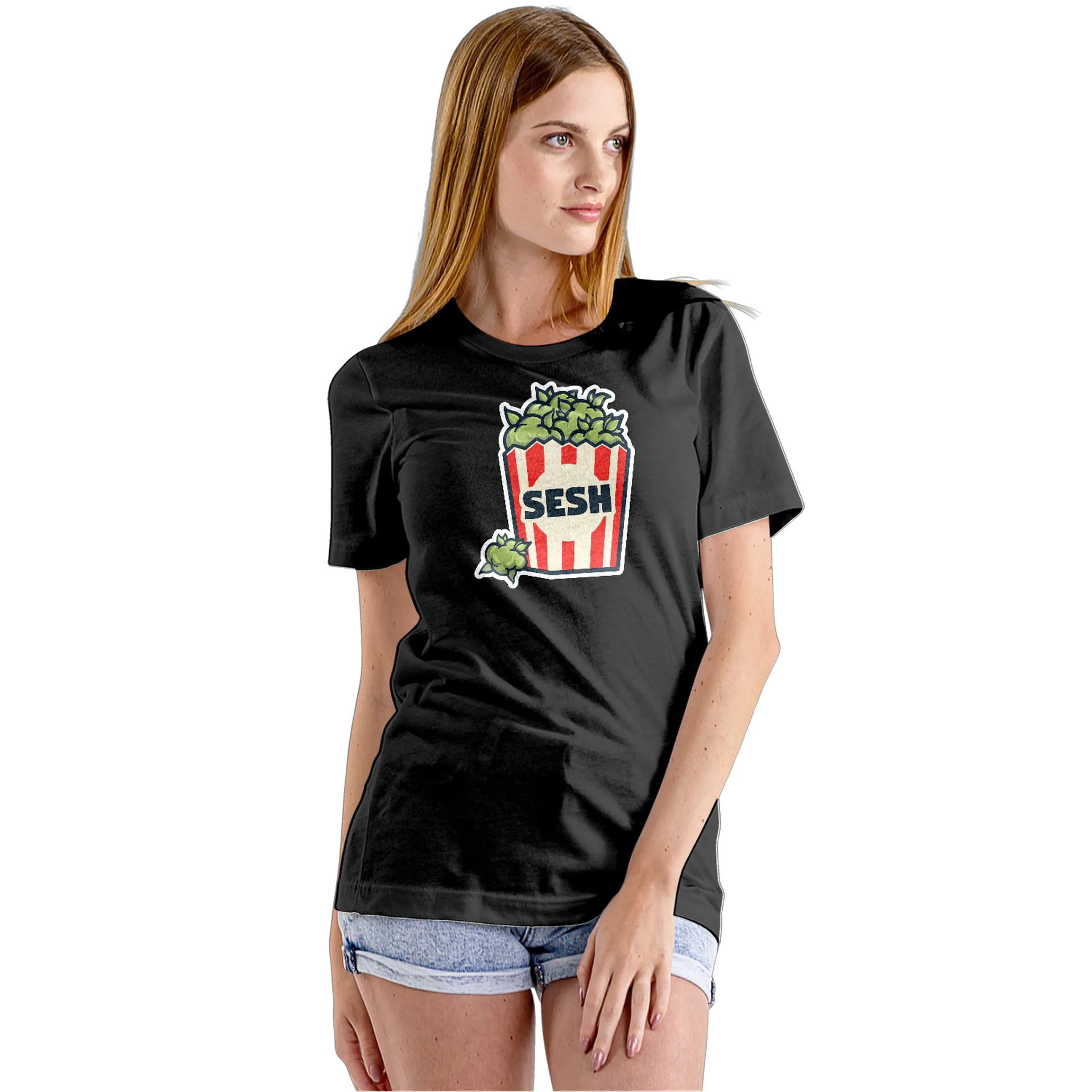 Camiseta Babylook Pipoca SESH 100% Algodão - Imagem 5