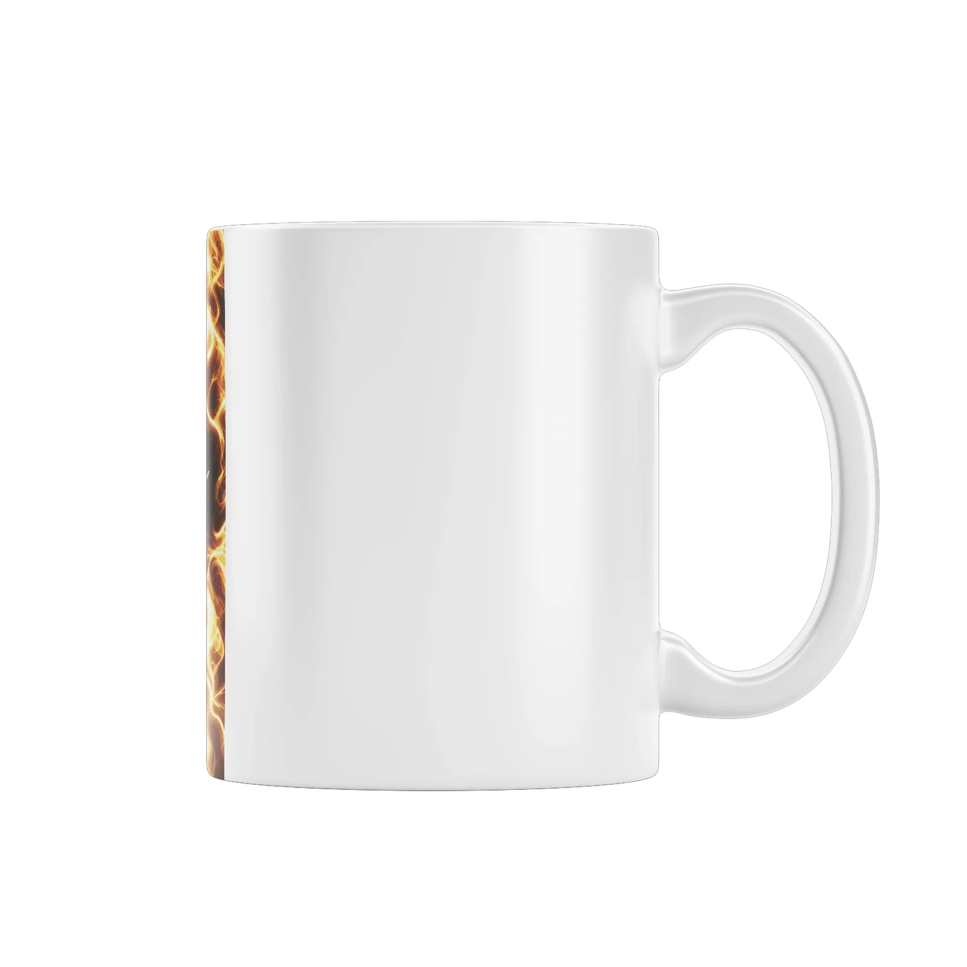 Caneca Porcelana Estampa Átimo Fogo 325ml - Imagem 1
