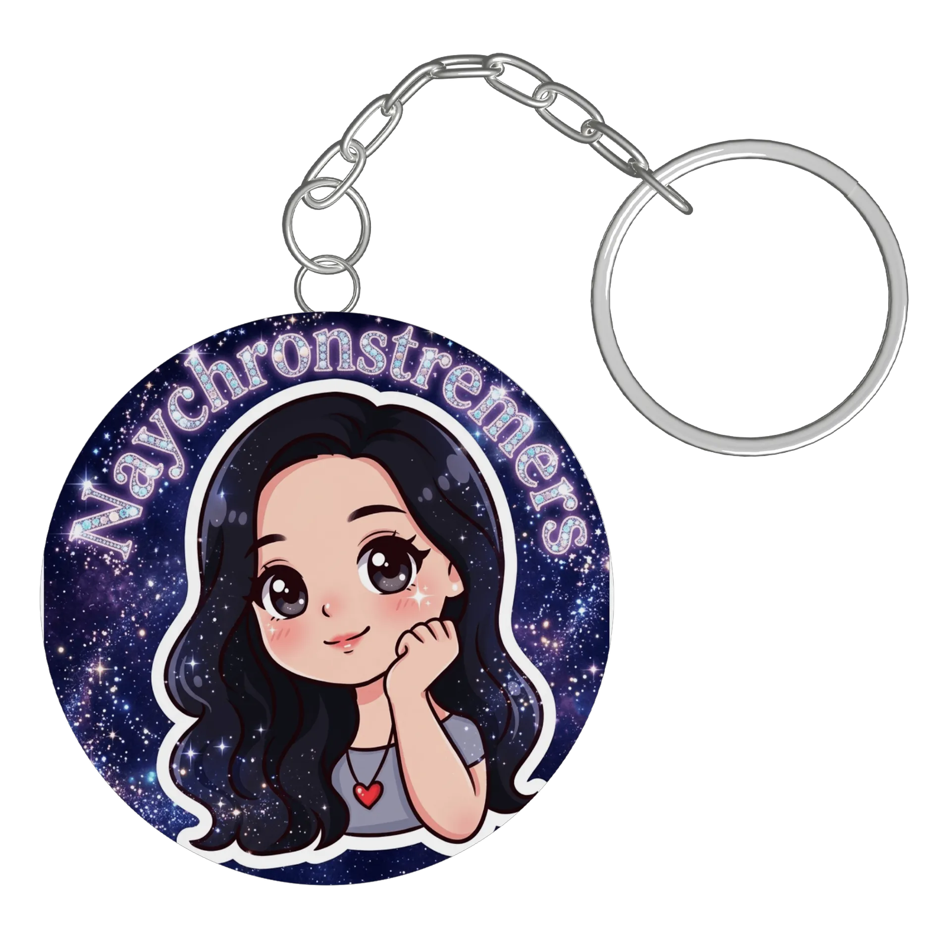 Chaveiro MDF Avy Chrosteners Personagem Cartoon Estrelas - Imagem 2