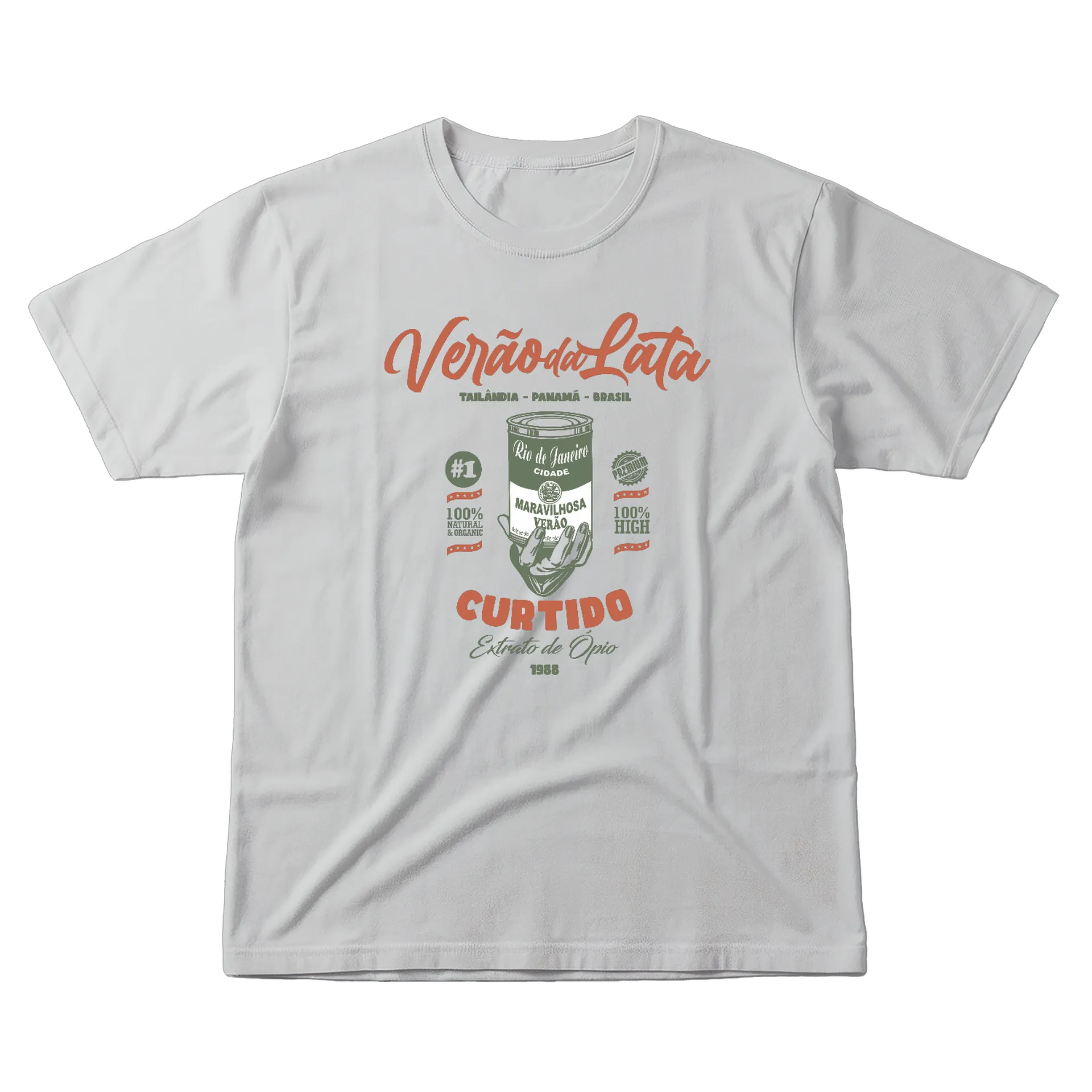 Camiseta Verão da Lata 100% Algodão - Imagem 1