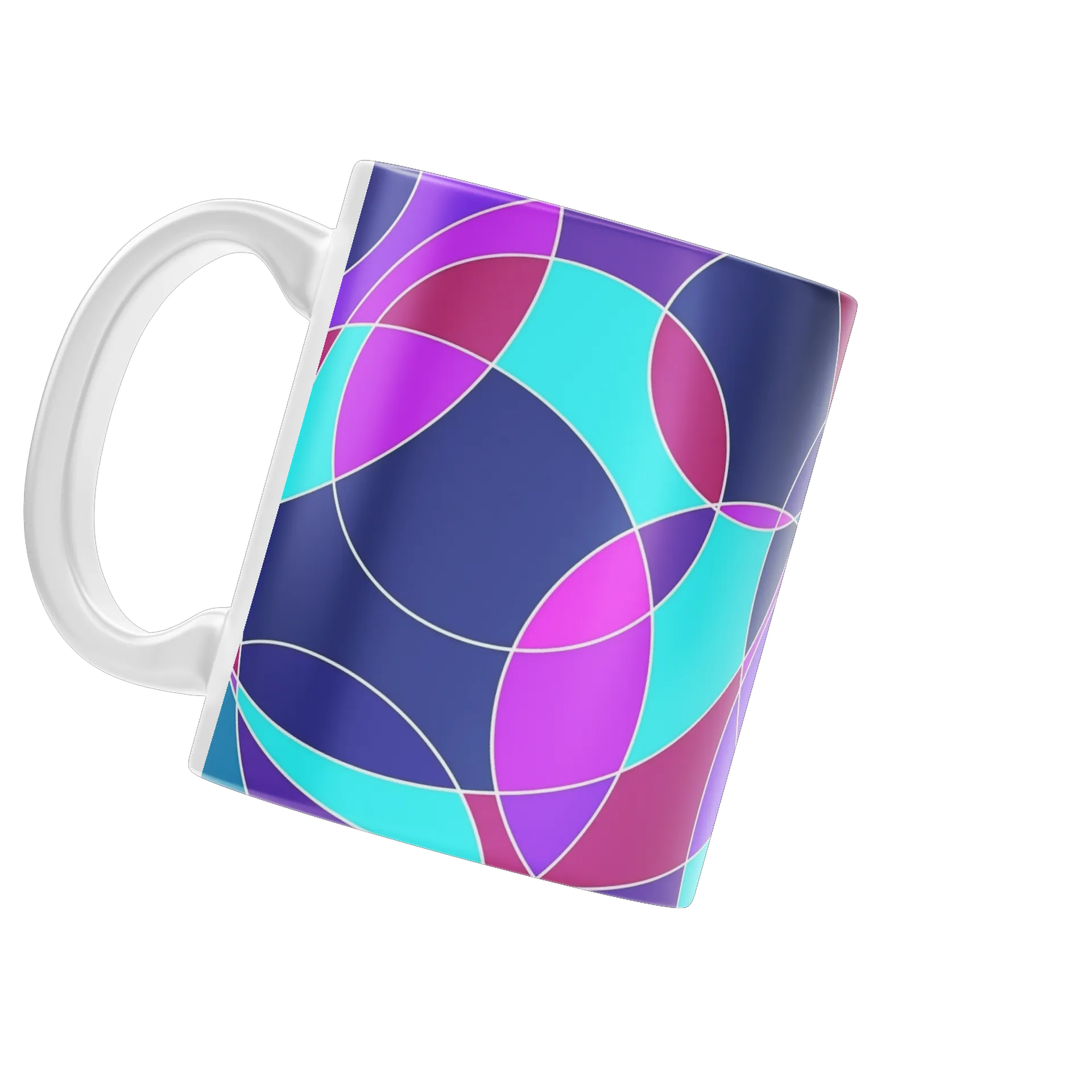Caneca Estampa Abstrata Cores Neon 325ml de Xenovoid Studio 👽 — imagem 3 de 4