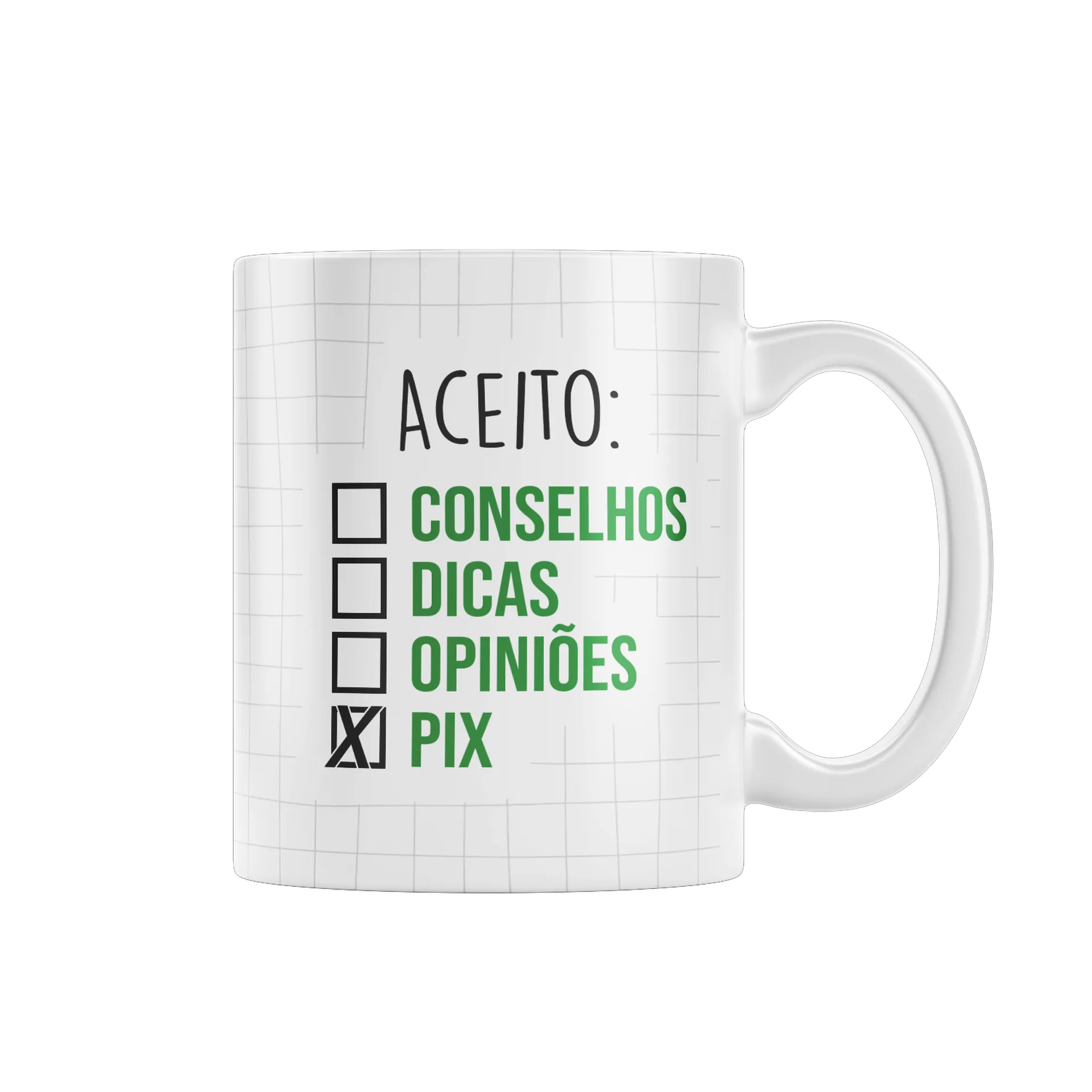 Caneca personalizada aceito Pix - Imagem 1