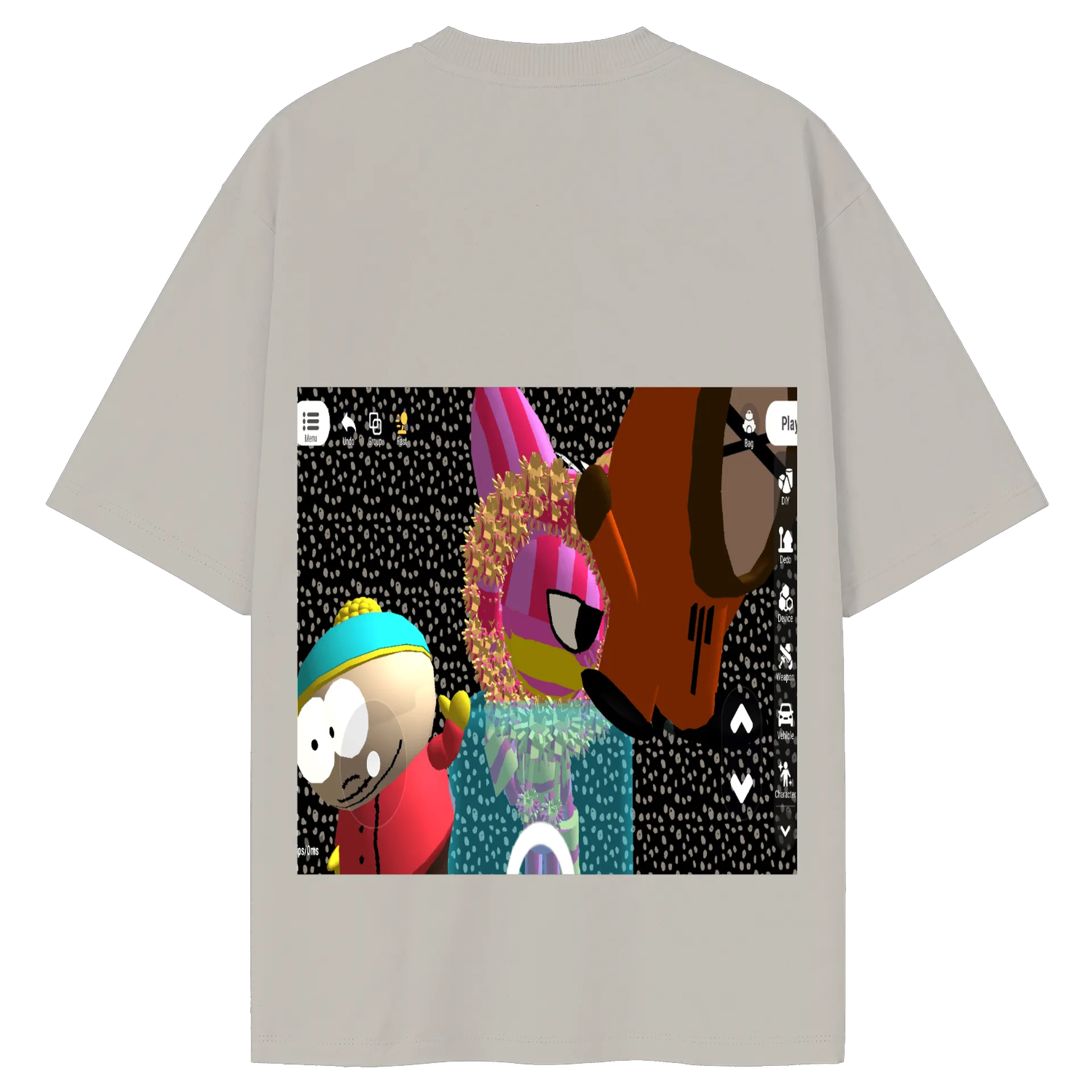 Camiseta Oversized meus personagens favoritos de Candle unier star [0fc] — imagem 2 de 6