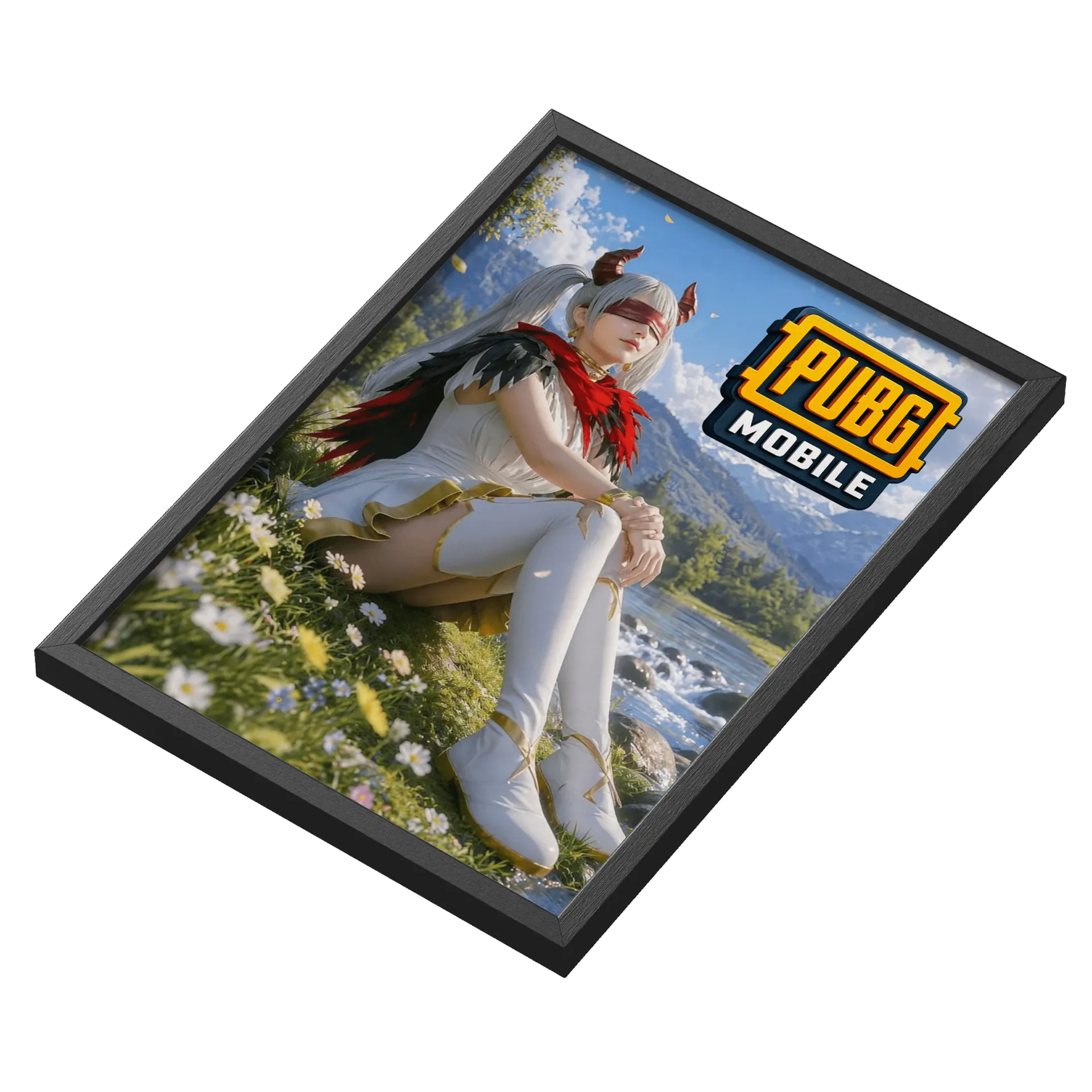 Quadro Personagem PUBG Mobile Estilo Anime A3 com Vidro - Imagem 3