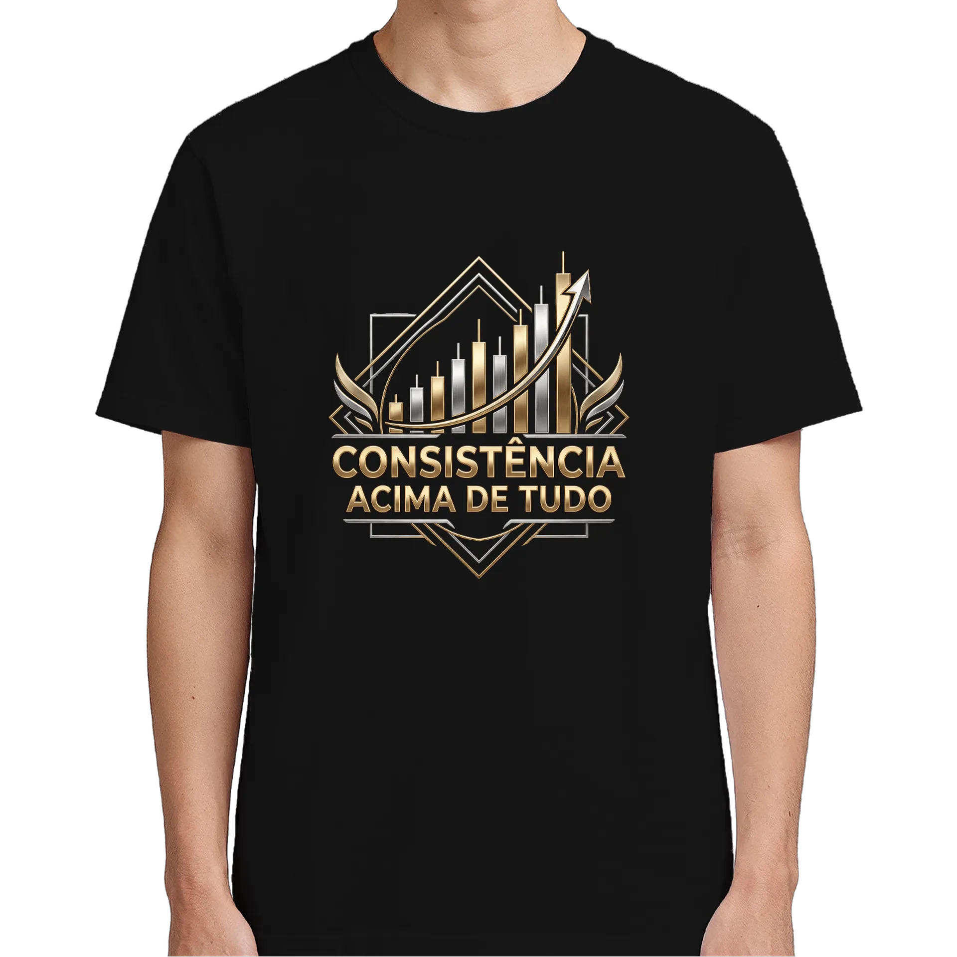 Camiseta Consistência Acima de Tudo 100% Algodão - Imagem 5