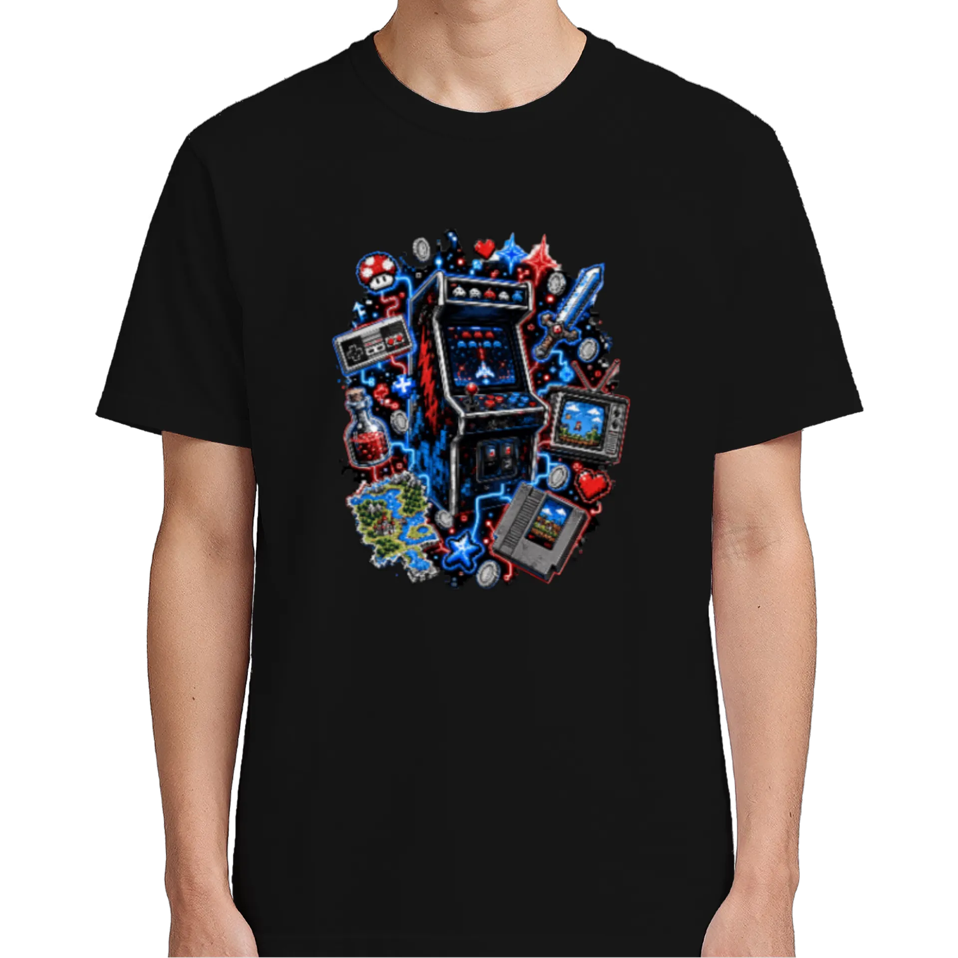 Camiseta Arcade Retrô 100% Algodão - Imagem 5