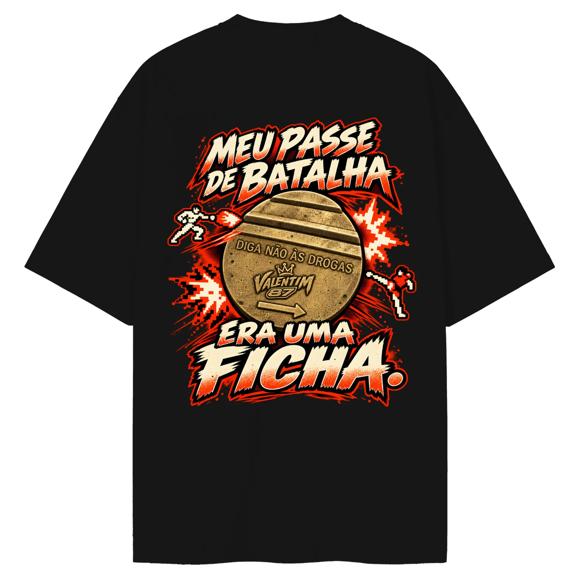 Camiseta Oversized Ficha de batalha - Imagem 2