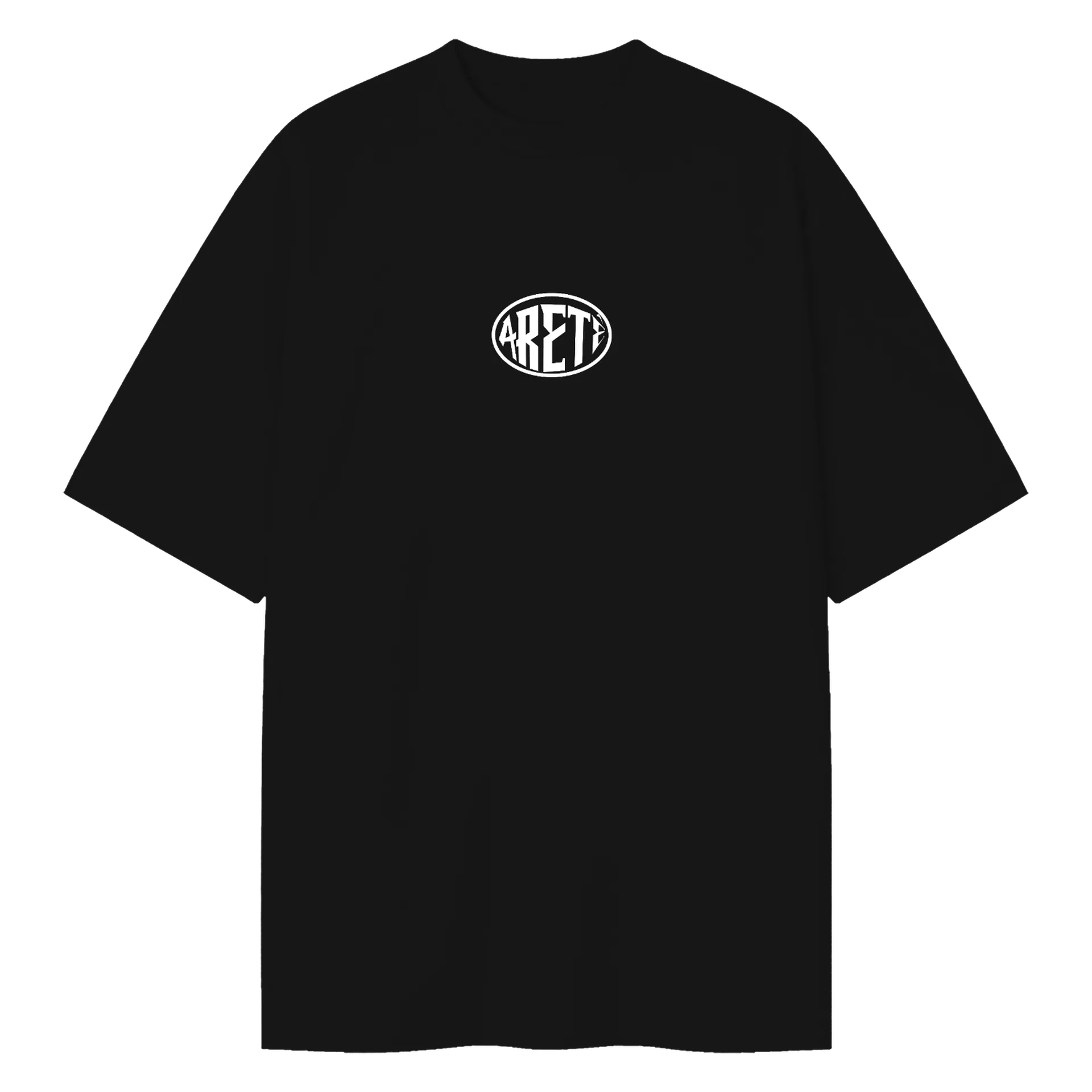 Camiseta Oversized Estampa de Atlas com Globo Monocromática - Imagem 1