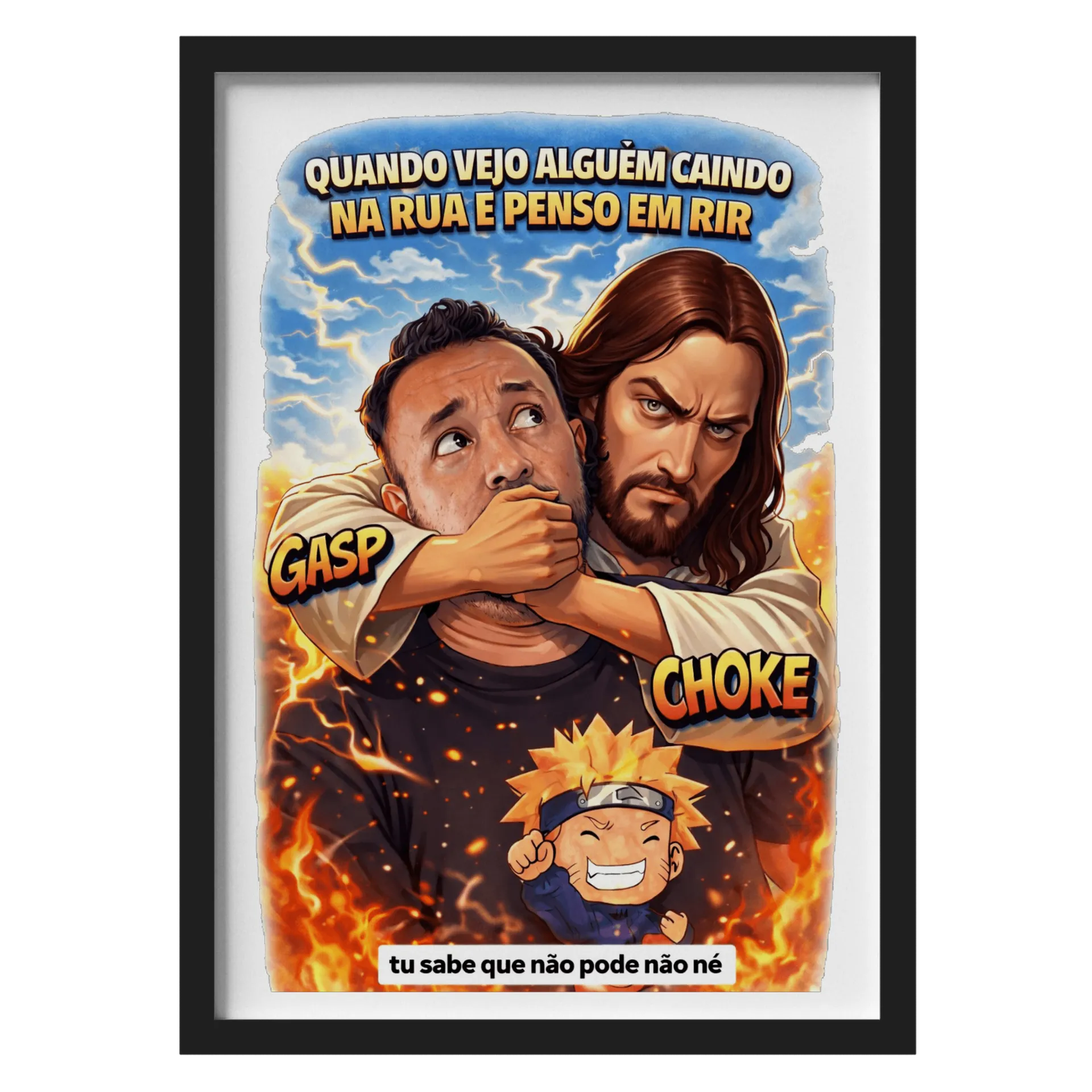 Quadro A3 Quando vejo alguém cair - Imagem 1