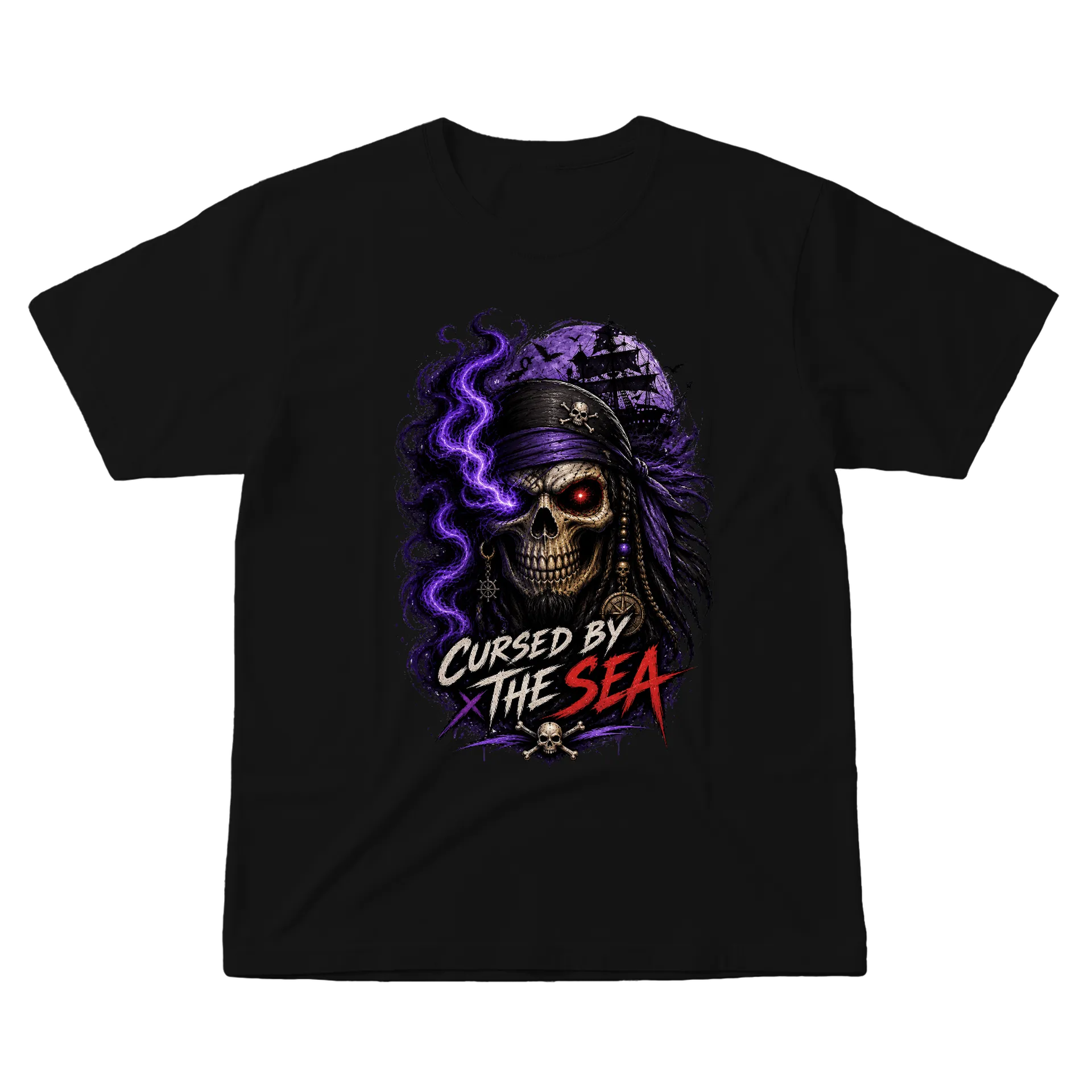 Camiseta Cursed by the Sea - Esqueleto - Imagem 1