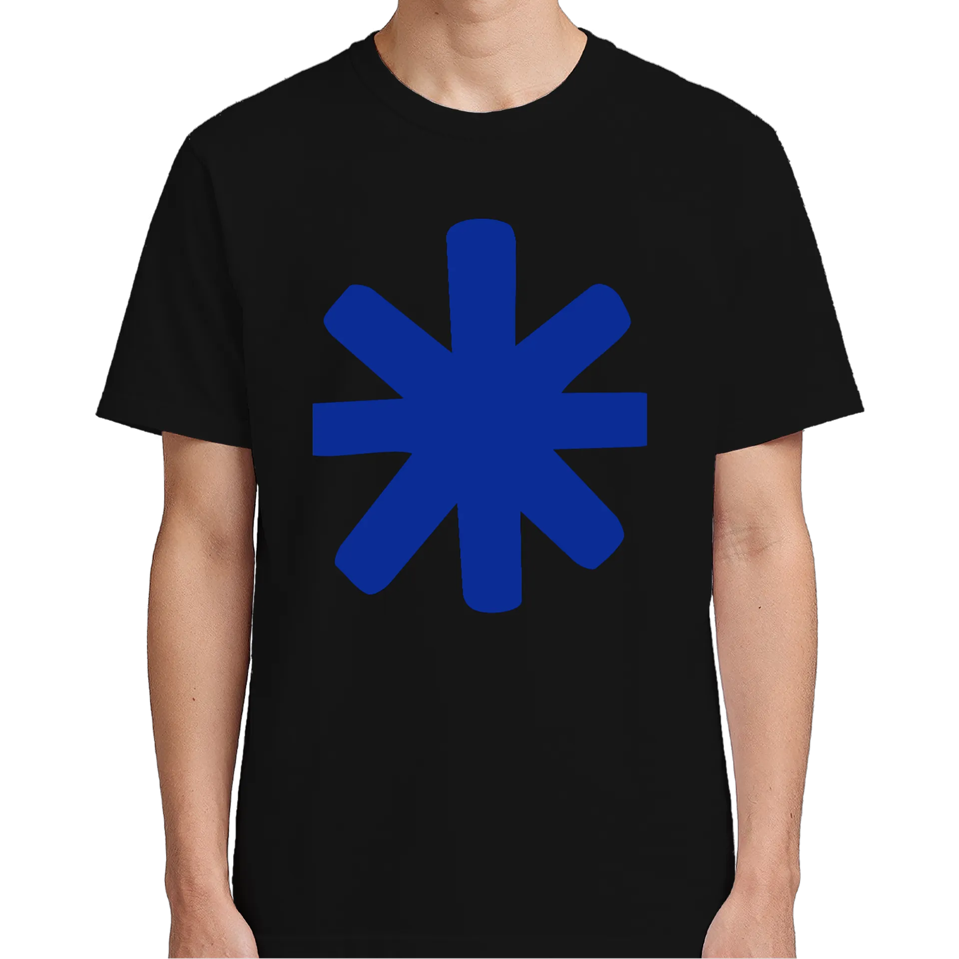 Camiseta Estampa Branca de Azul Gráfico 100% Algodão - Imagem 4