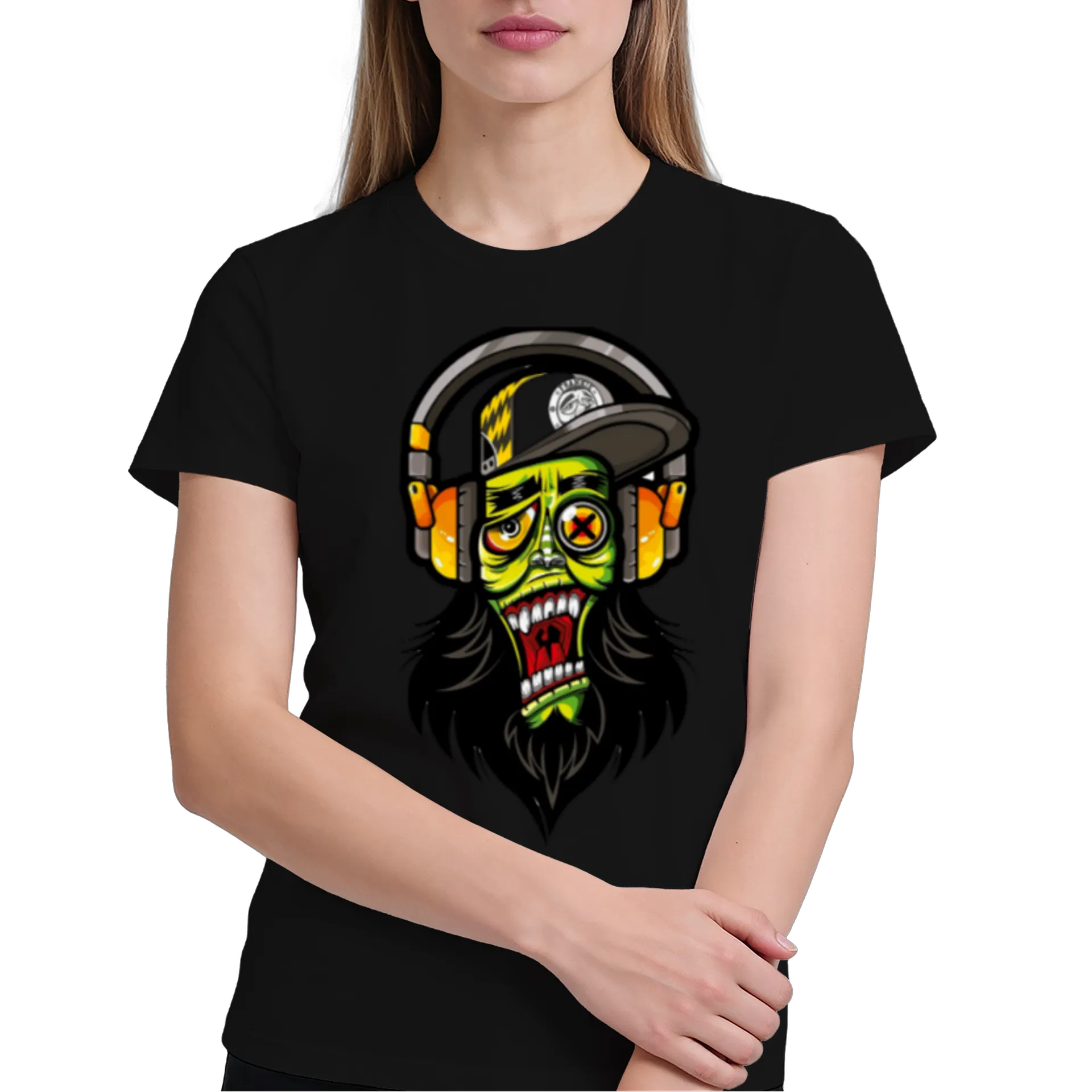 Camiseta Estampa Monstro Com Fones 100% Algodão - Imagem 4