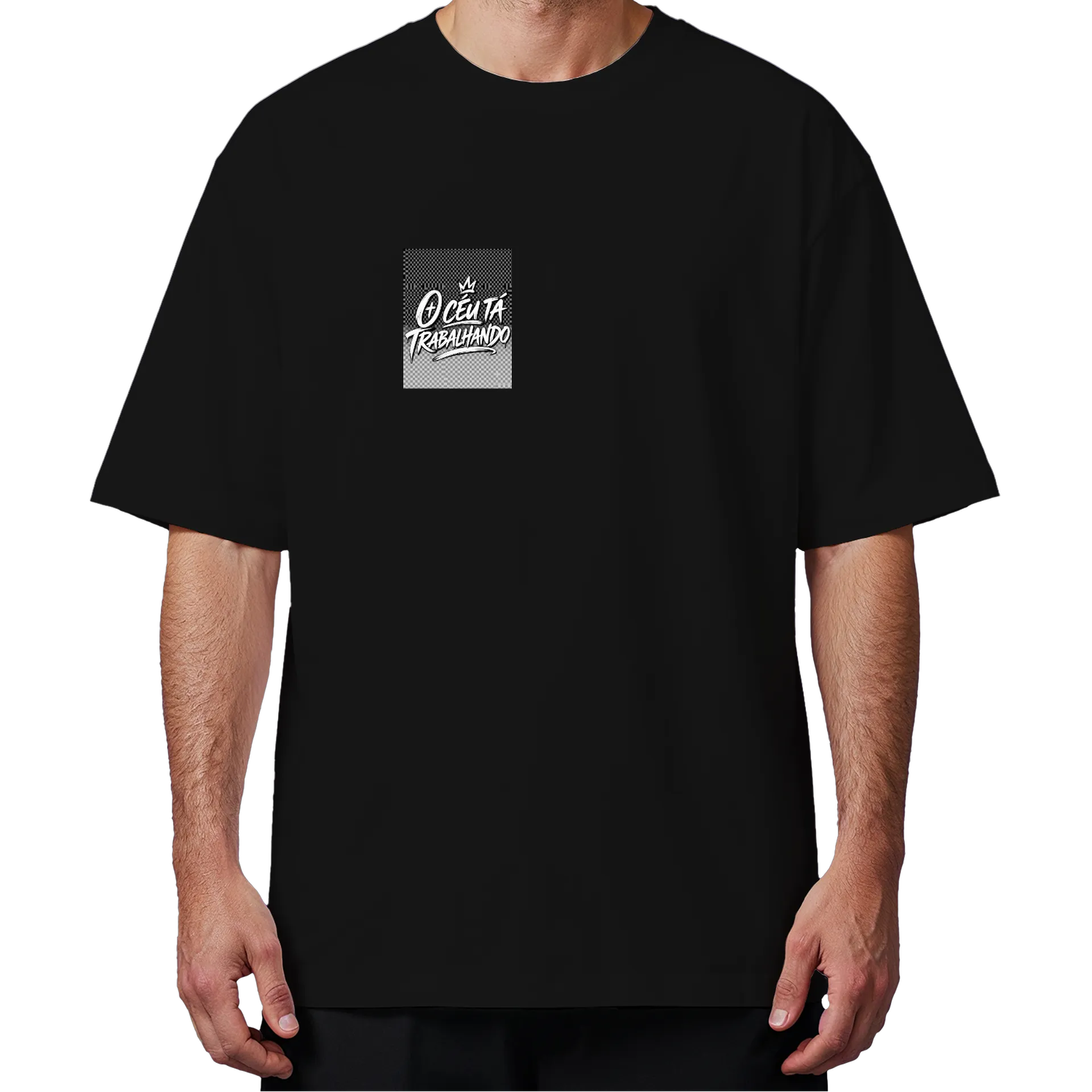 Camiseta Oversized - o céu tá trabalhando - Imagem 4