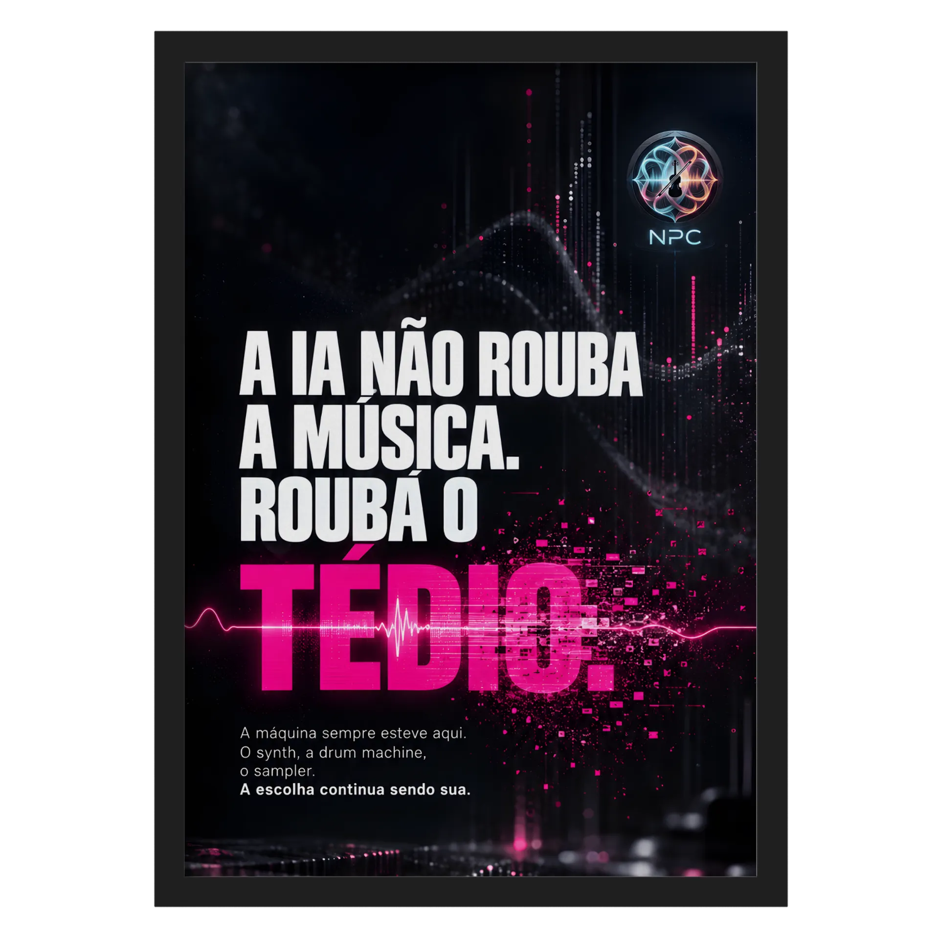Quadro A3 personalizado Com Vidro de Neural Pulse Co. — imagem 1 de 3