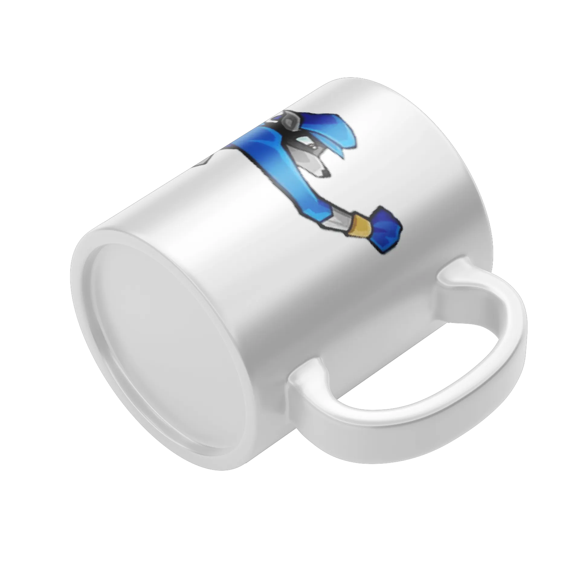 Caneca Porcelana Ladrão Azul 325ml - Imagem 4