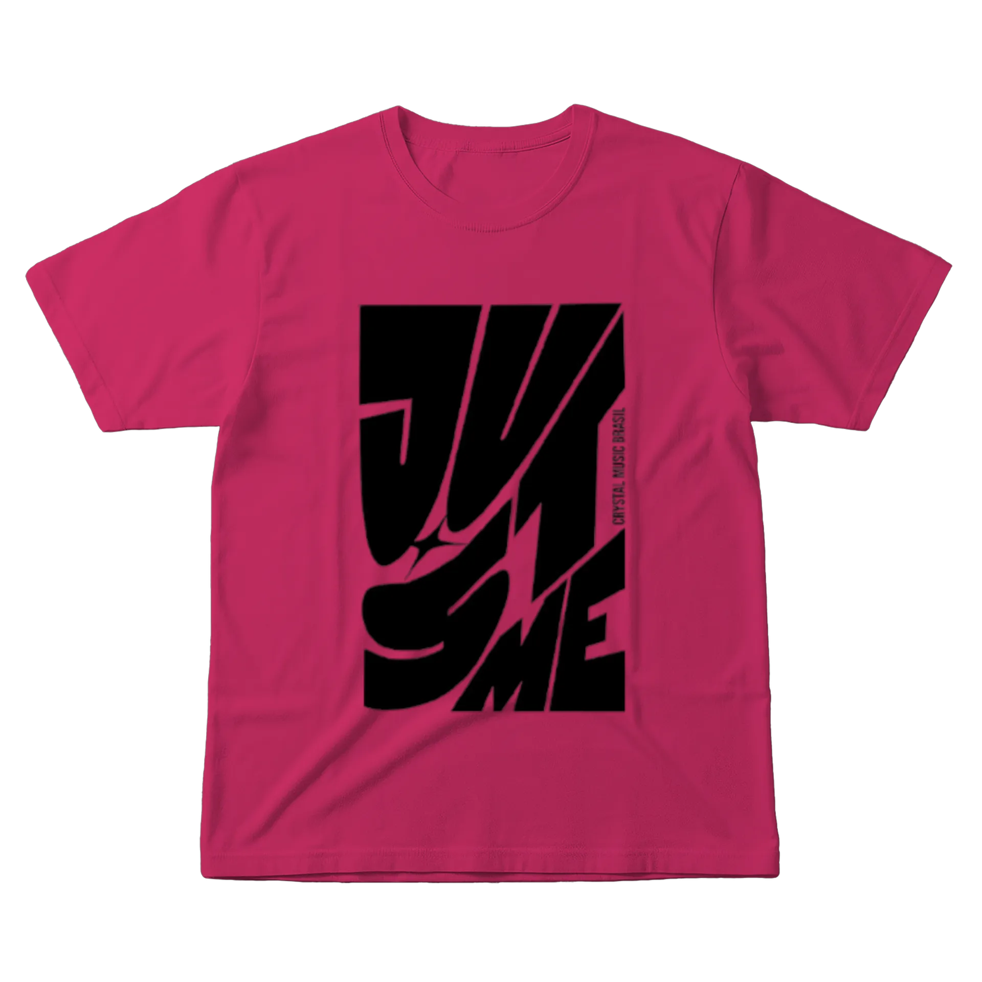 Camiseta CMB "Just Me" - Rosa de Crystal Music Brasil