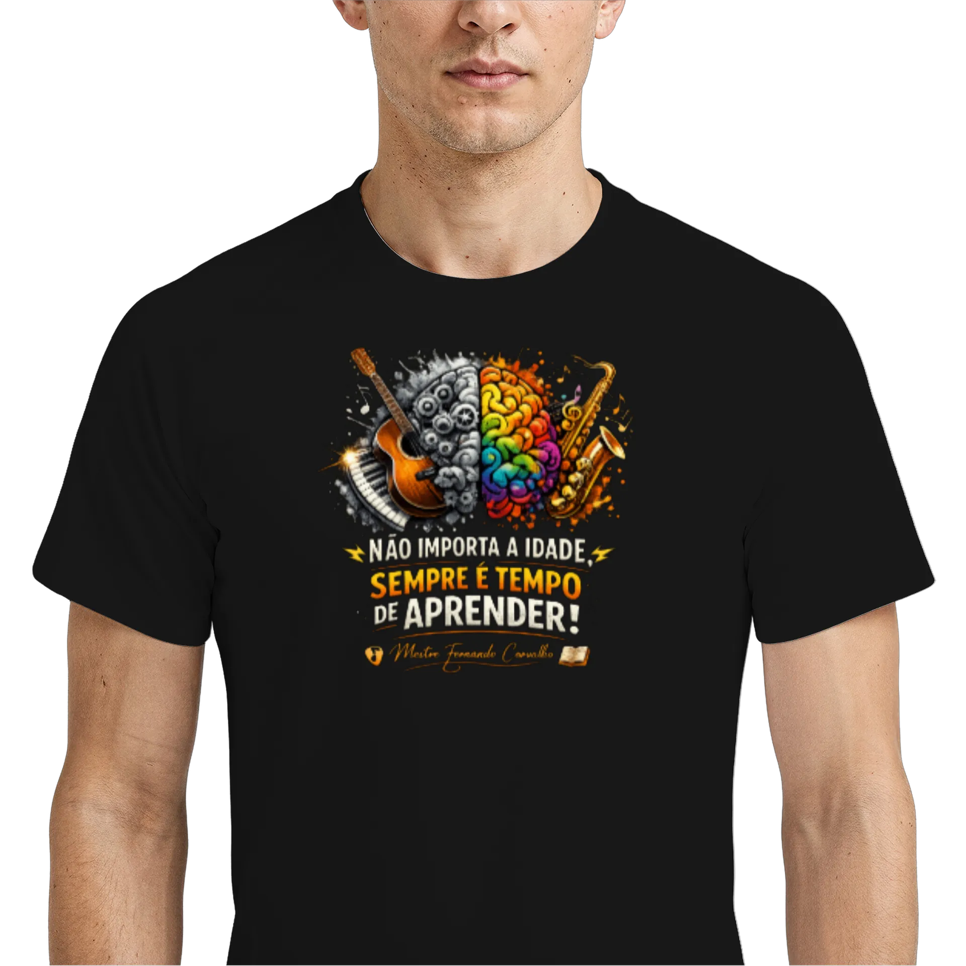 Camiseta Dry Fit Música Criatividade 100% Polyester - Imagem 4