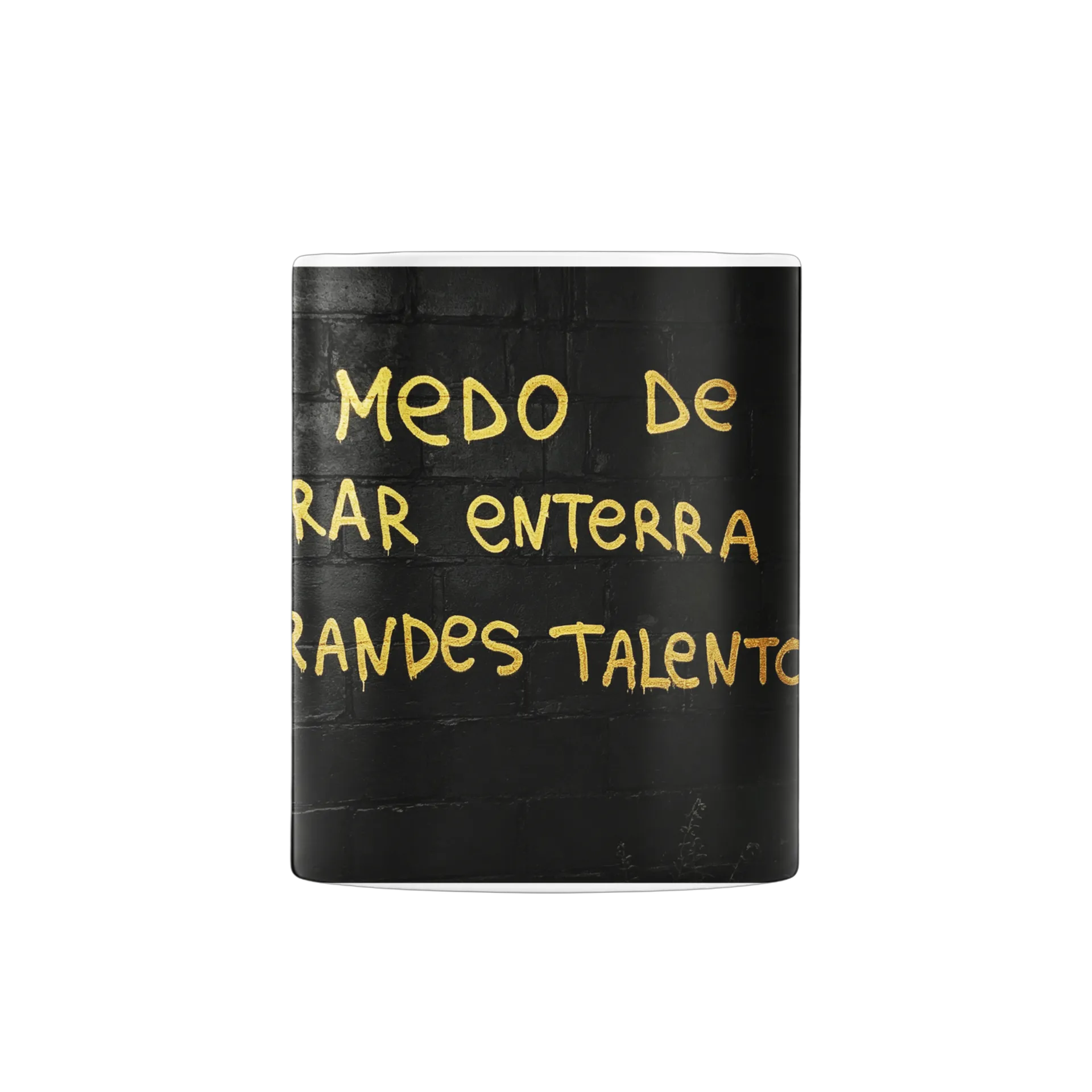 Caneca Porcelana Frases O Medo De Errar Terra Talentos 325ml - Imagem 3