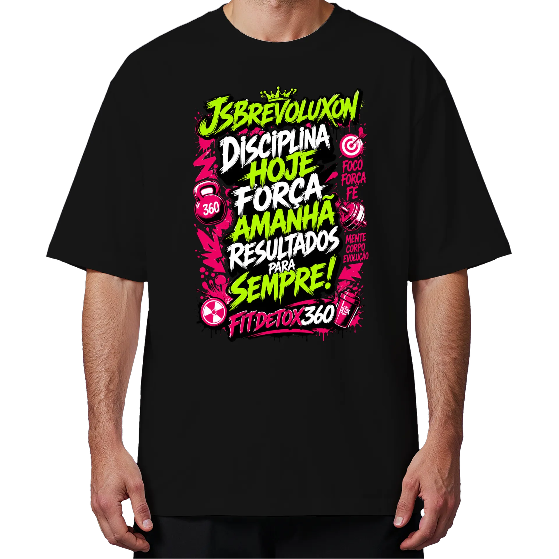 Camiseta Oversized Fitdetox360 NobreFit Premium - Imagem 4