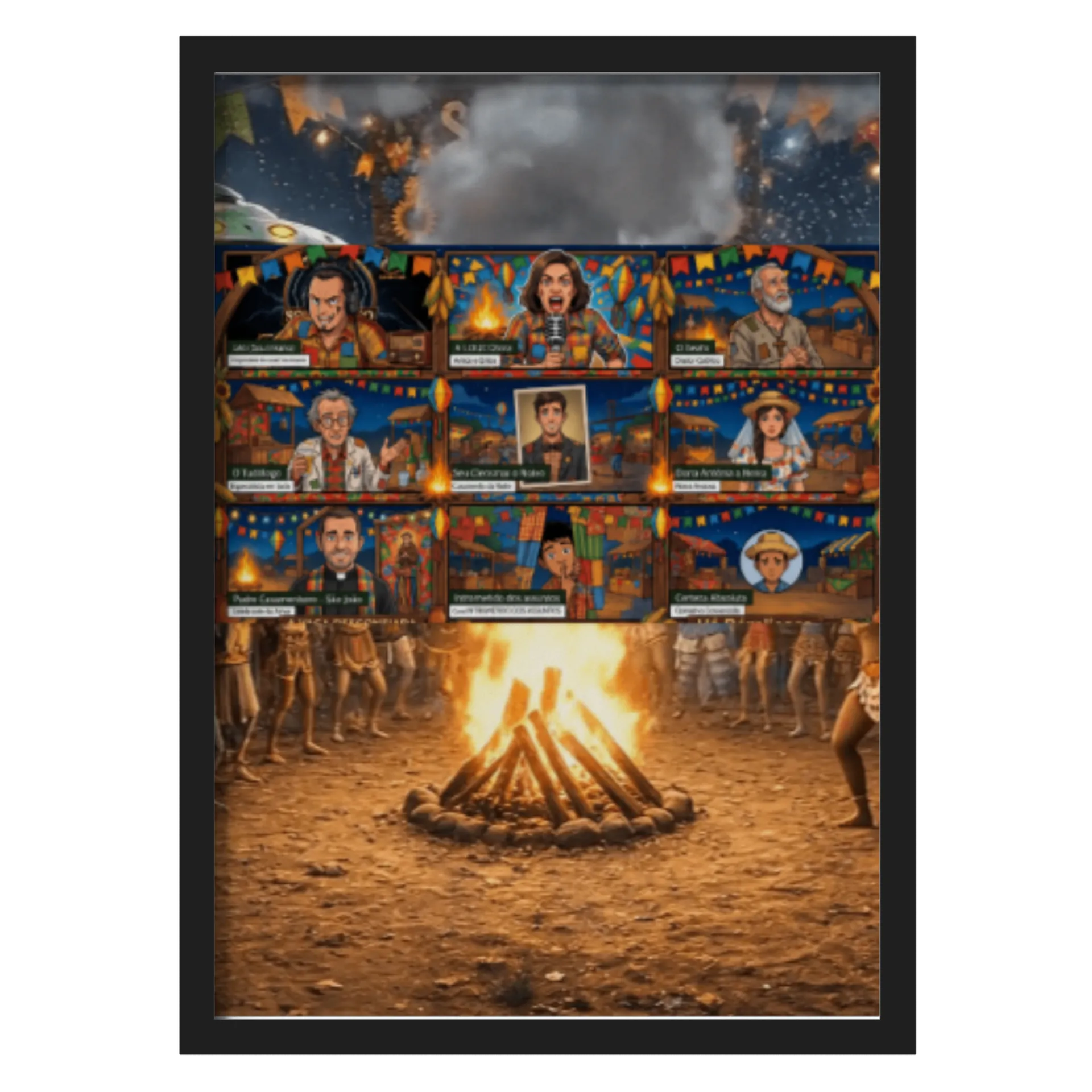 Quadro A3 Bancada de São João - Imagem 1