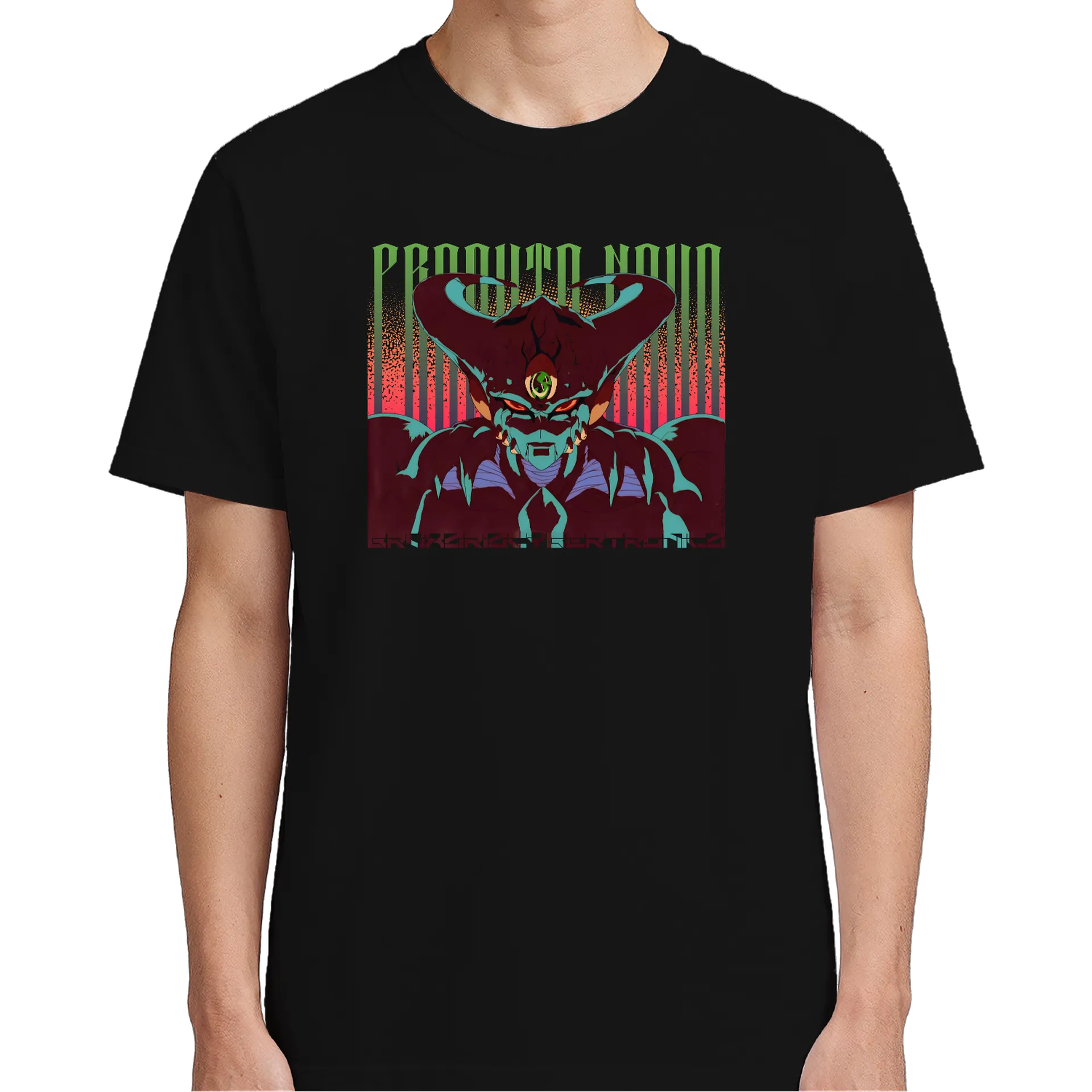 Camiseta PRODUTO NOVO preta (Estampa na Frente) de BRVXO — imagem 4 de 6