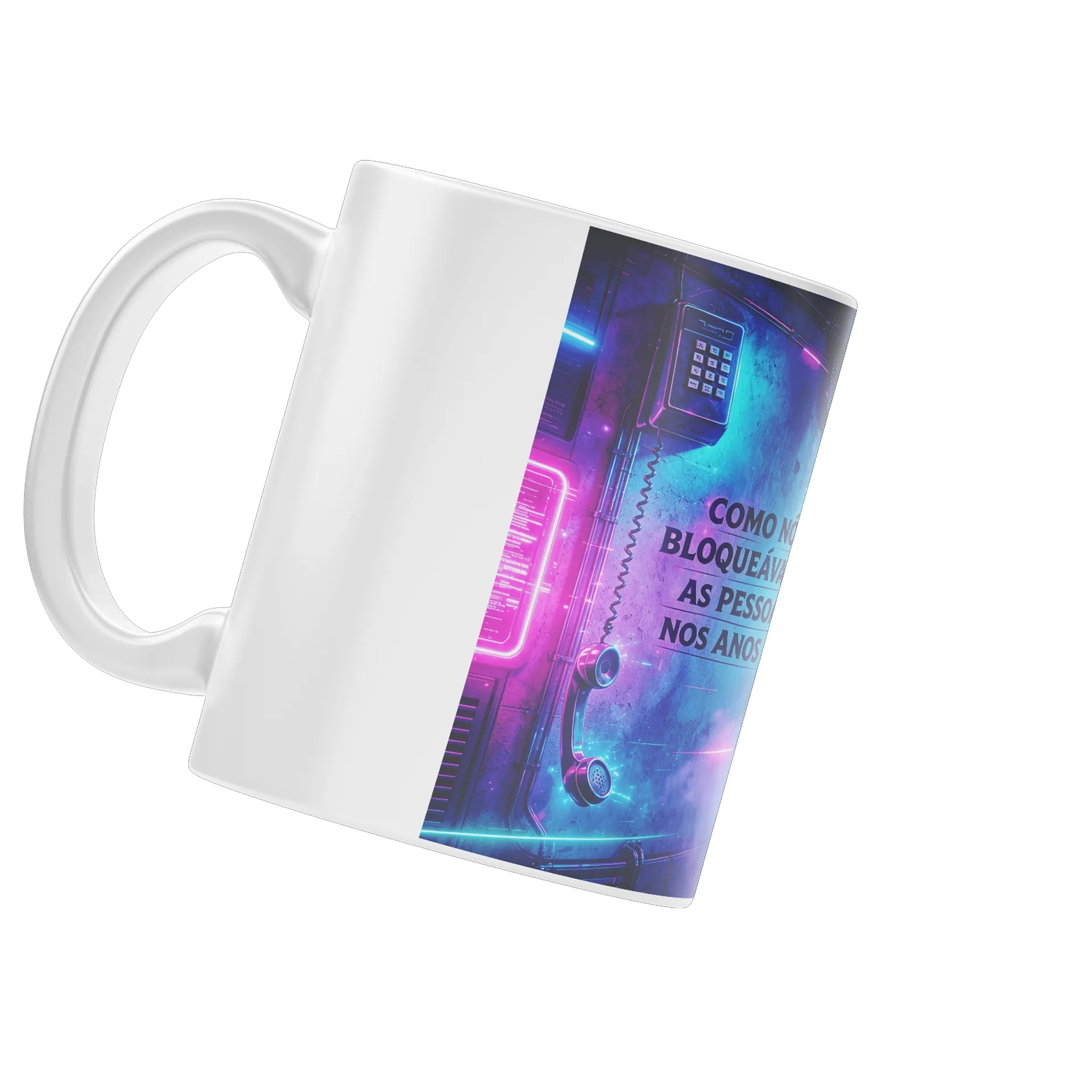 Caneca Porcelana Frase Humorística 325ml - Imagem 4
