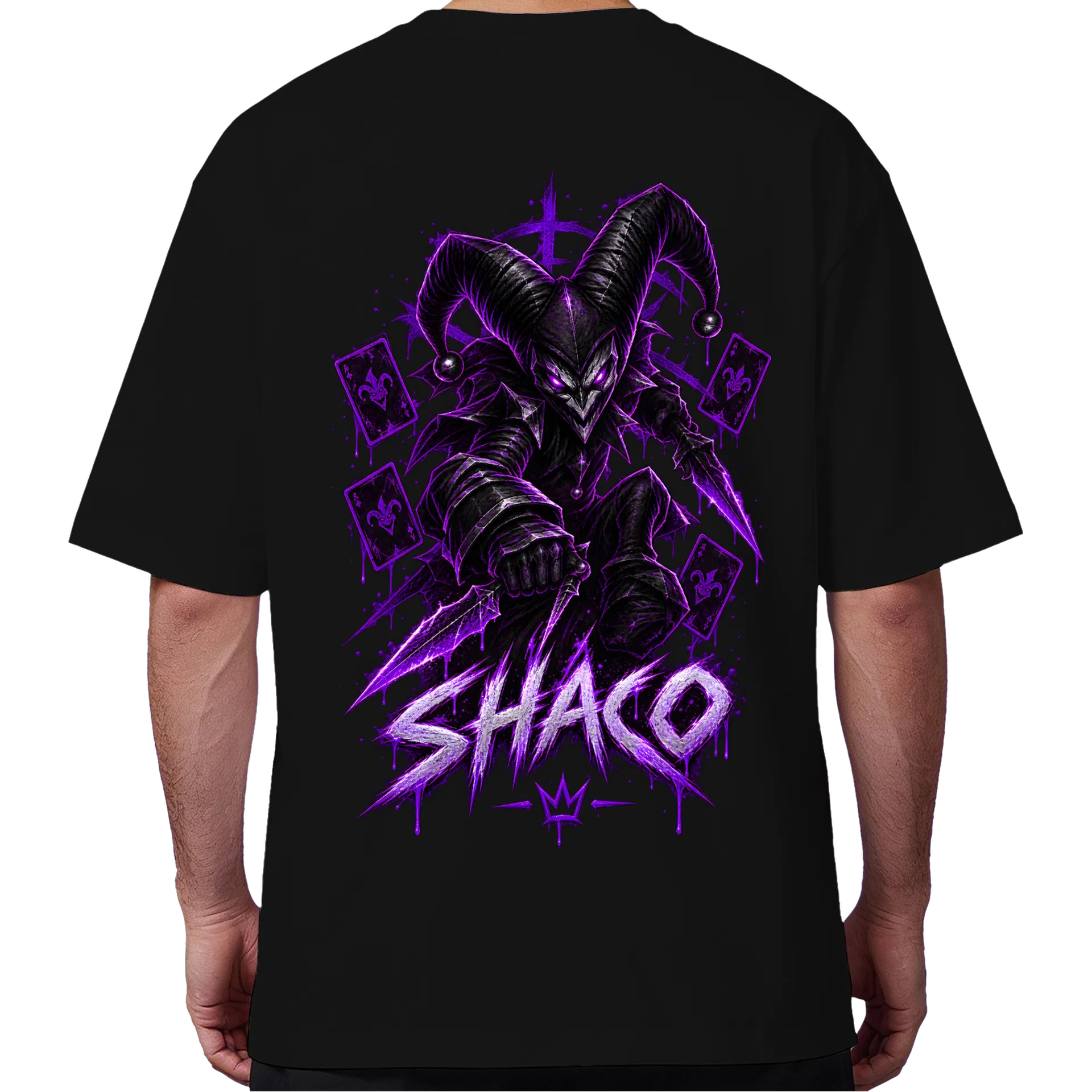 Camiseta Oversized Shaco LOL - Imagem 6
