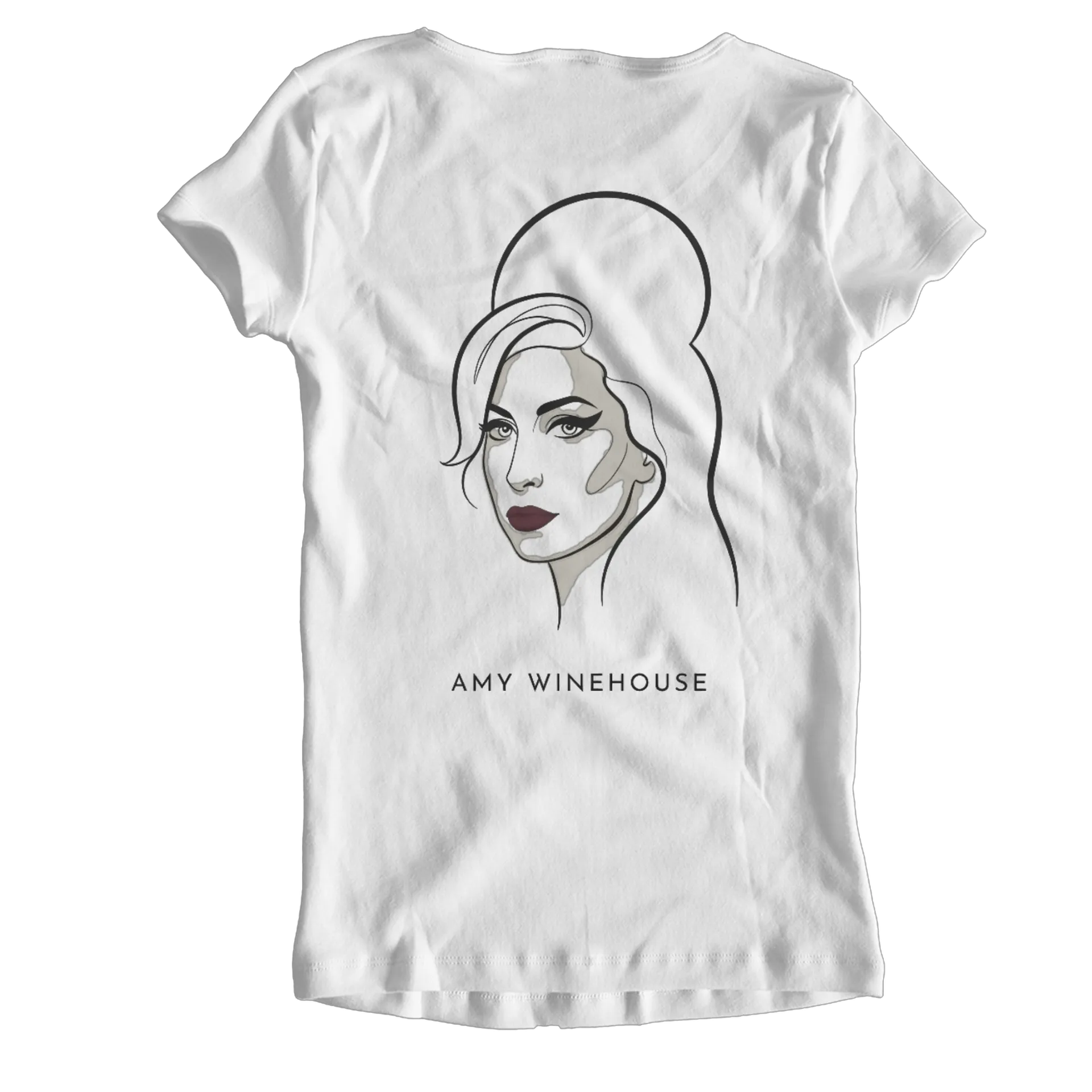 Camiseta Babylook Amy Winehouse Tipográfica e Retrato 100% de Caneca Store — imagem 2 de 5