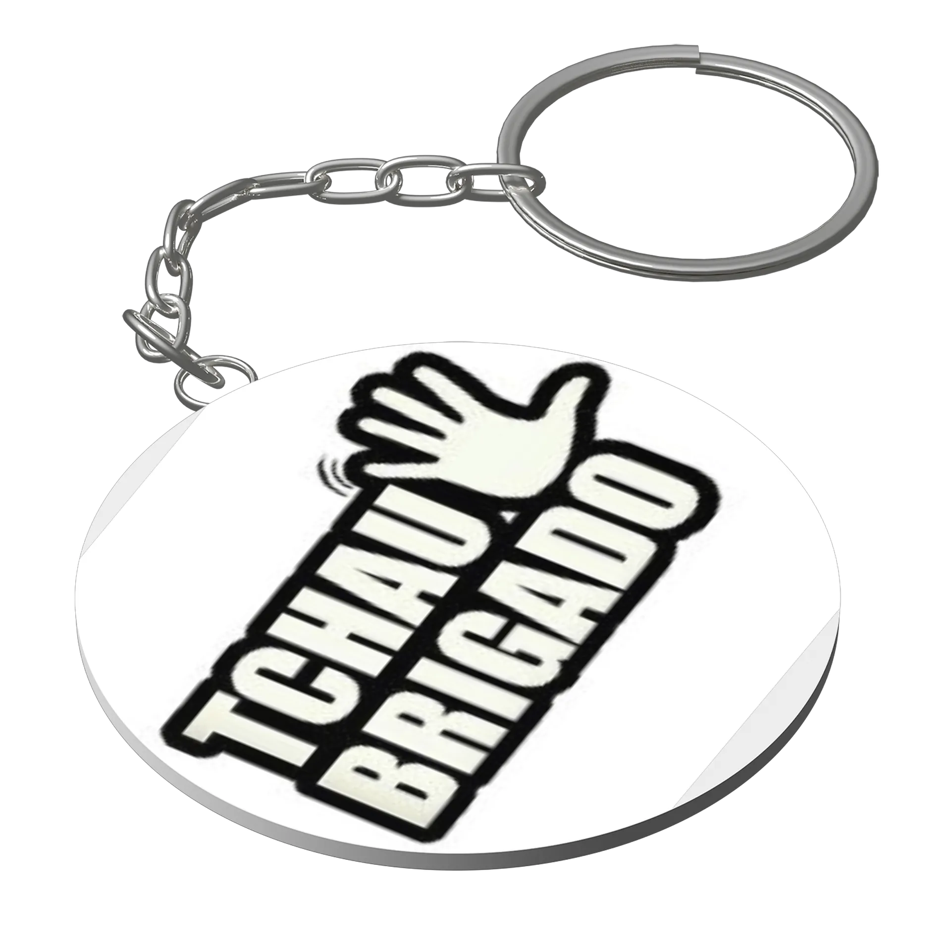 Chaveiro MDF Estampa Tchau Obrigado 5x5cm - Imagem 1