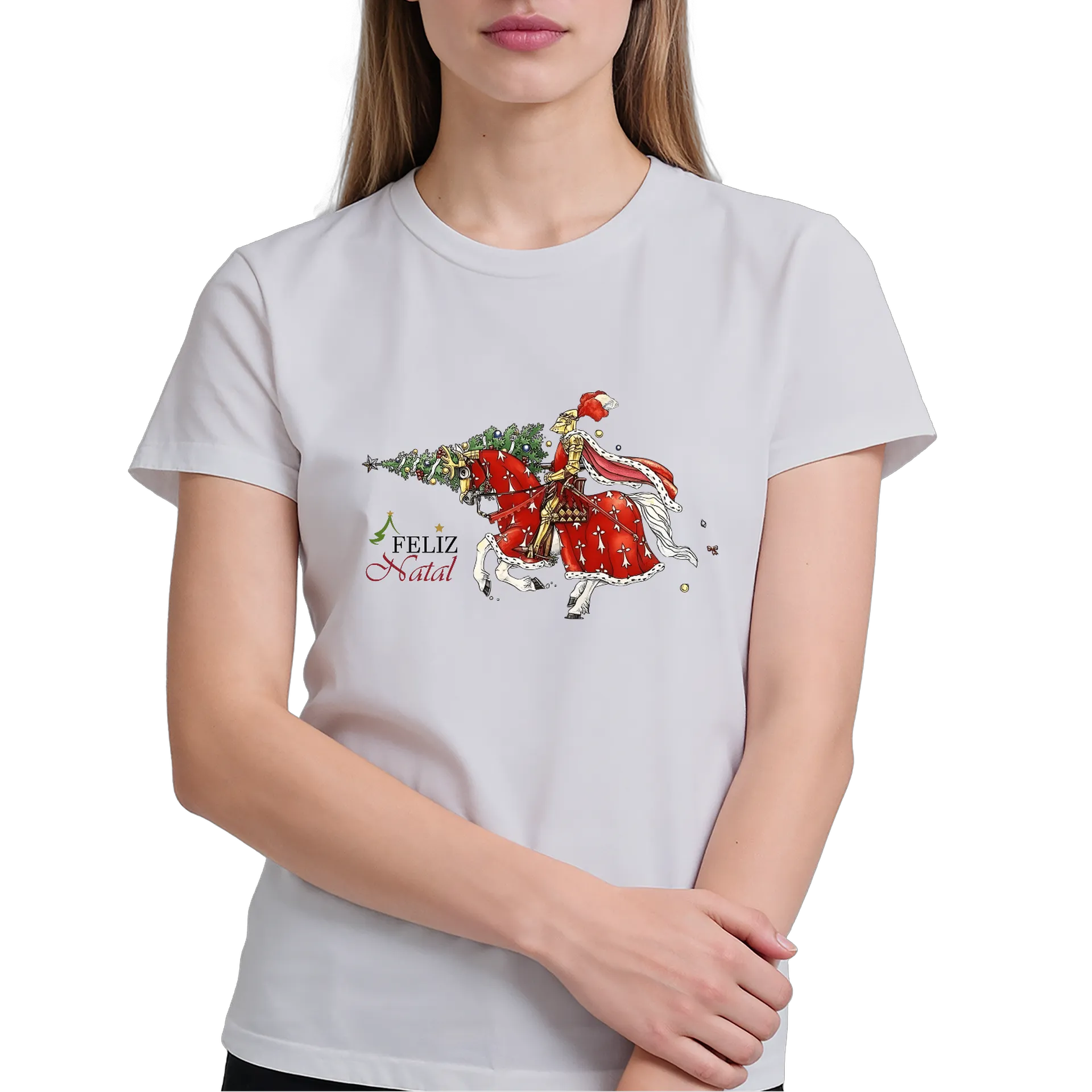 Camiseta Feliz Natal de História Medieval — imagem 3 de 6