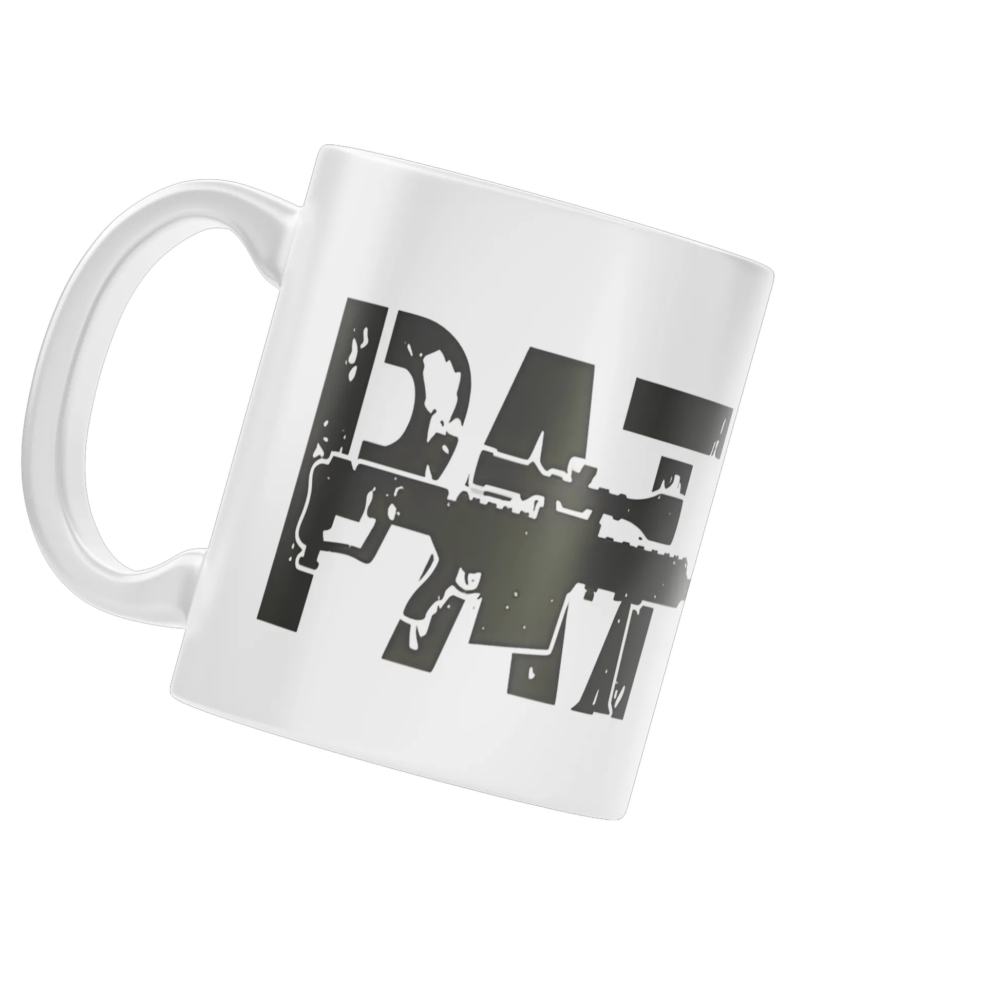 Caneca Estampa Tipográfica de Rifle e Mira 325ml - Imagem 3