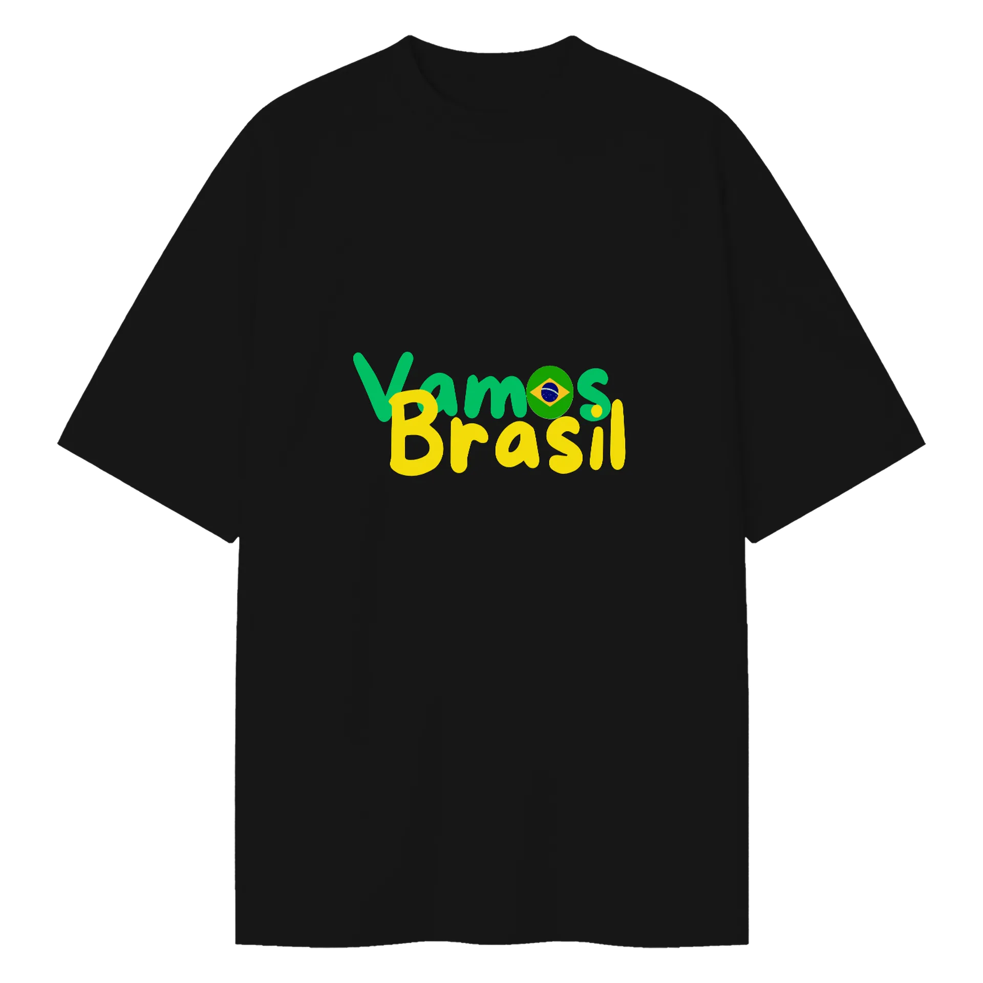 Camiseta Oversized Vamos Brasil de Marcio Natali