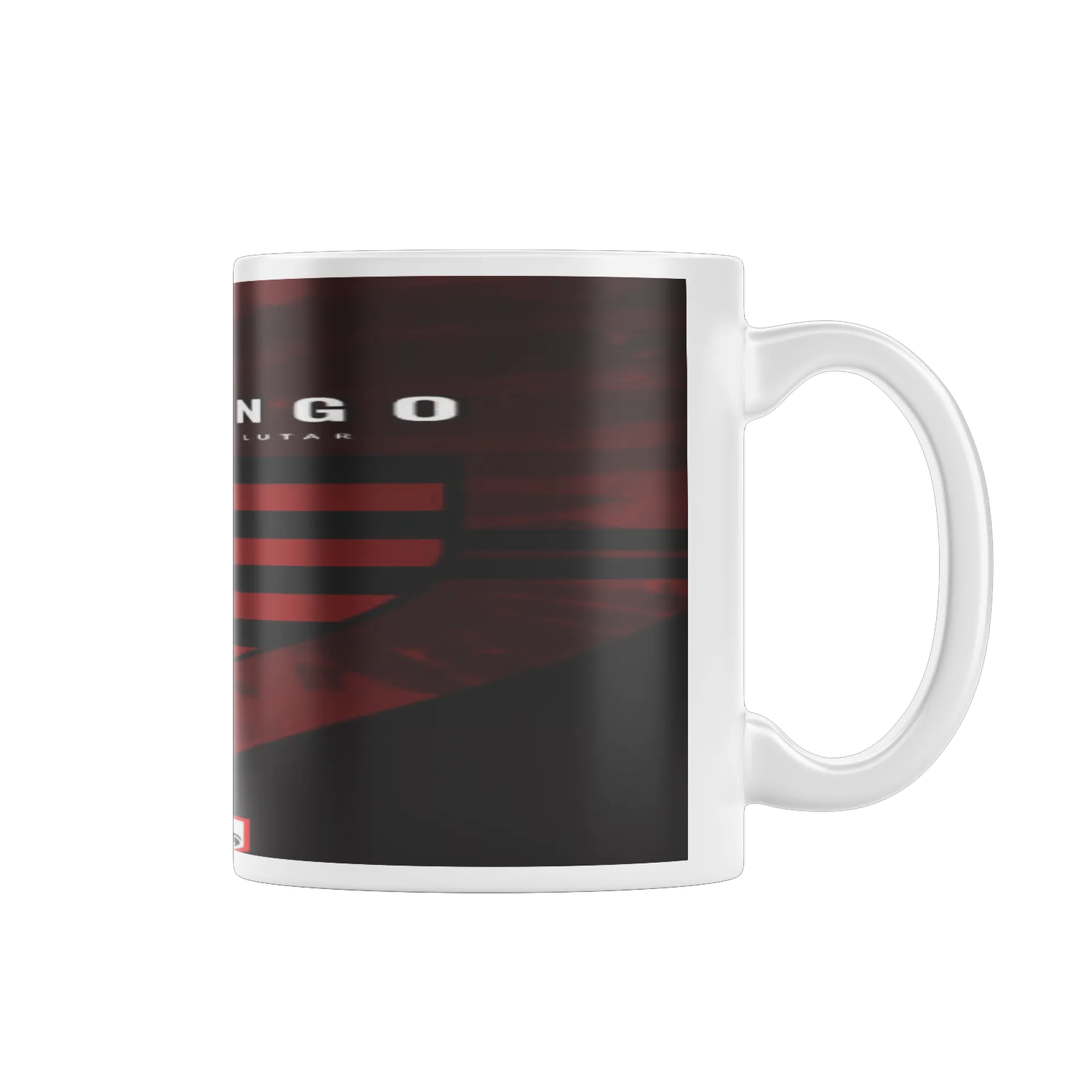 Caneca Flamengo Logotipo Rubro-Negro 325ml - Imagem 1