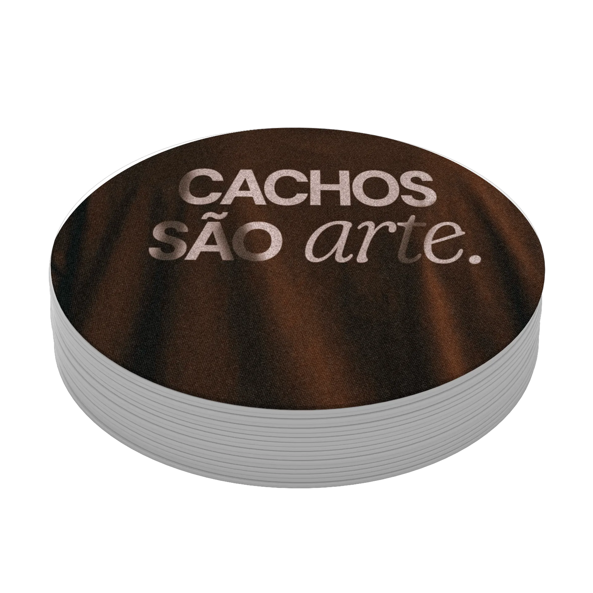 Porta-copo MDF Cachos São Arte 10x10cm - Imagem 4