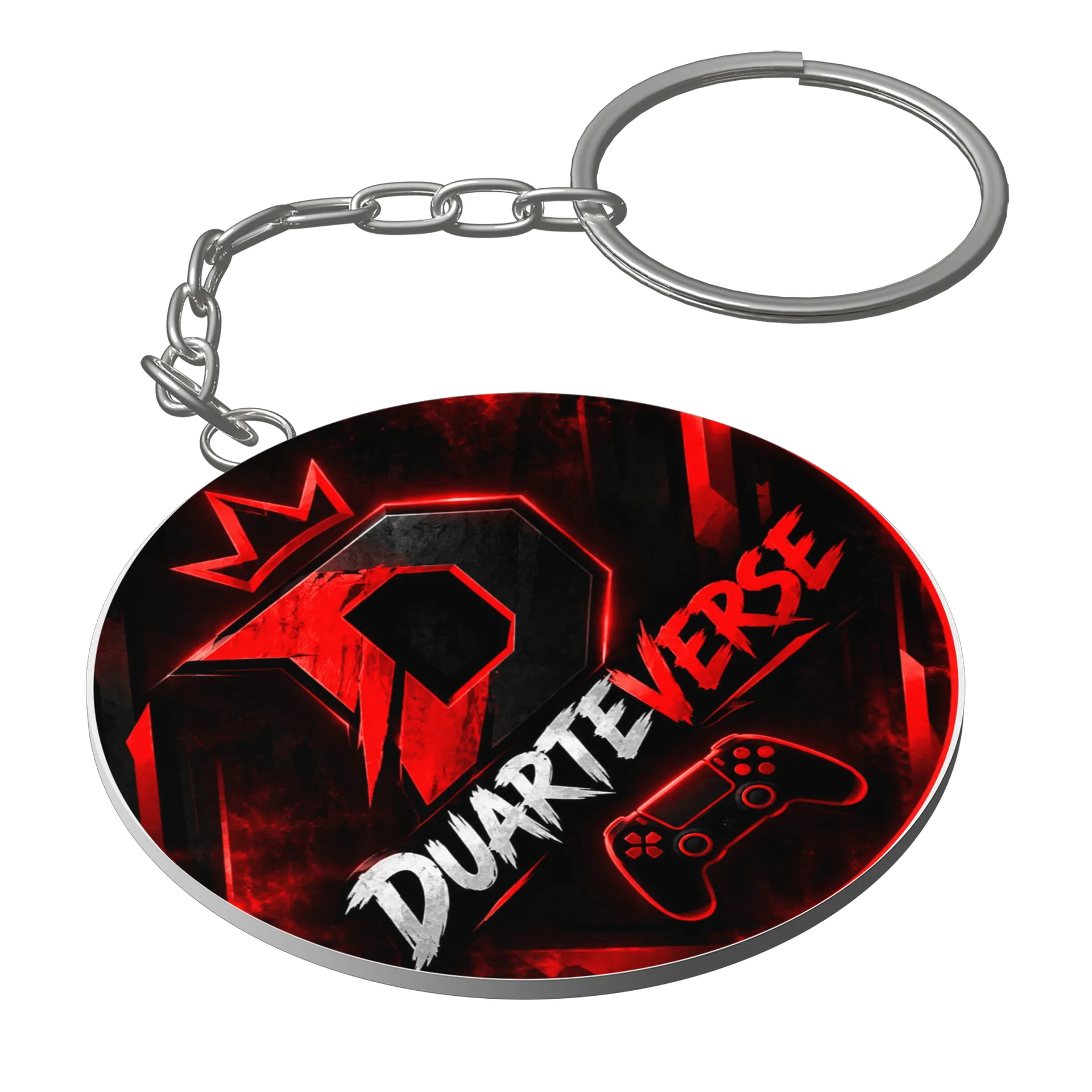 Chaveiro MDF Dquart Verse Estampa Gamer Red Black de Guilherme Duarte  — imagem 1 de 3