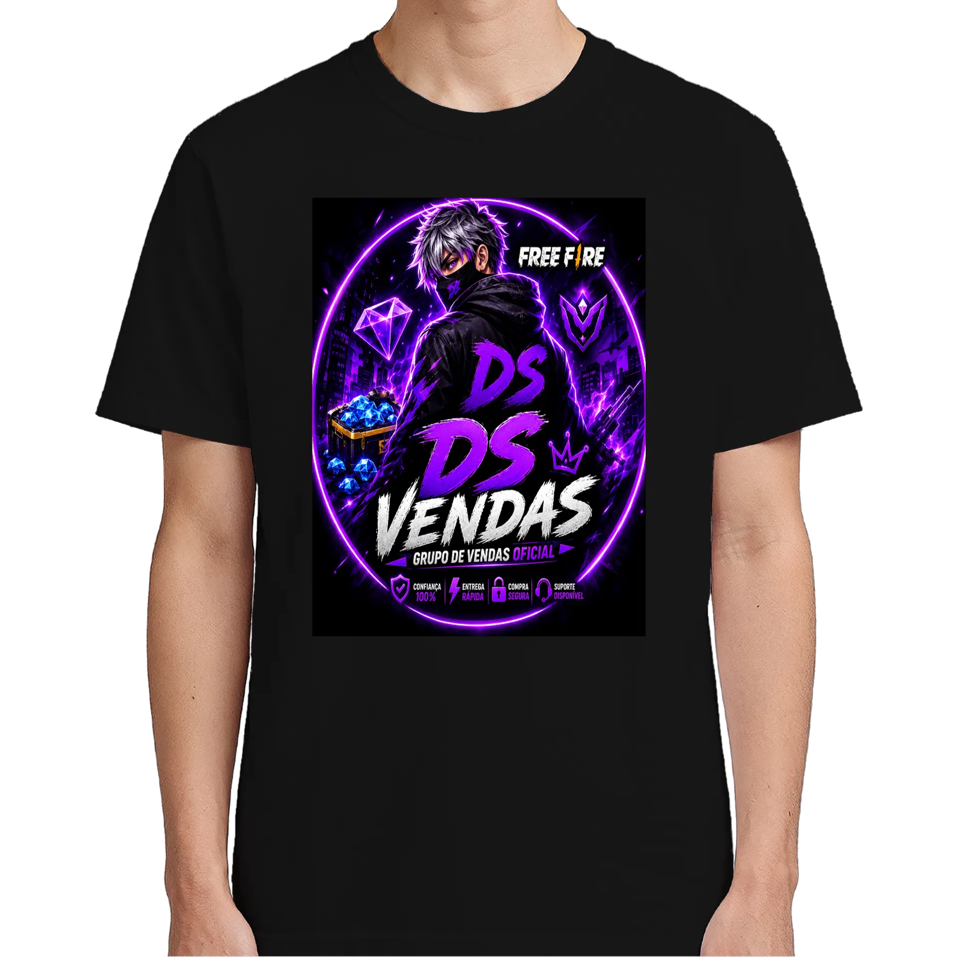 Camiseta Estampa Personalizada 100% Algodão DS vendas  - Imagem 4