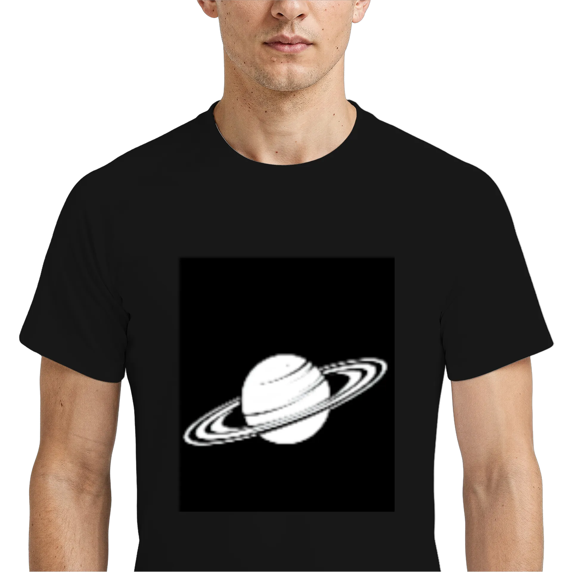 Camiseta Dry Fit Planeta Saturno Estampa Criativa 100% - Imagem 4