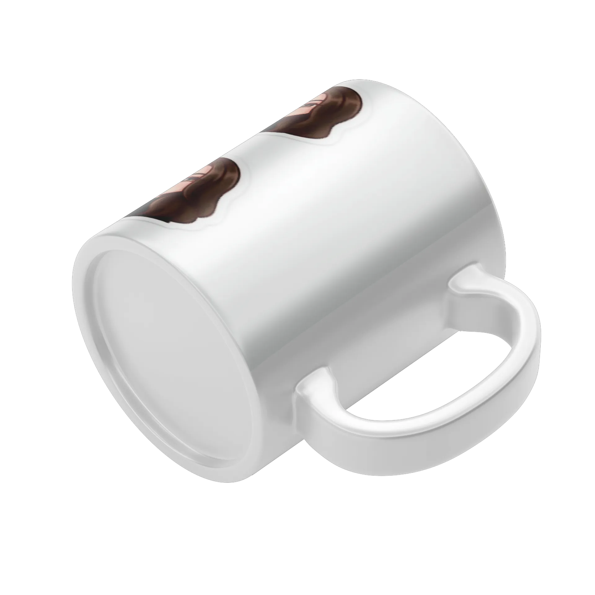 Caneca Caricaturas de Mulher Cabelo Castanho 325ml - Imagem 4