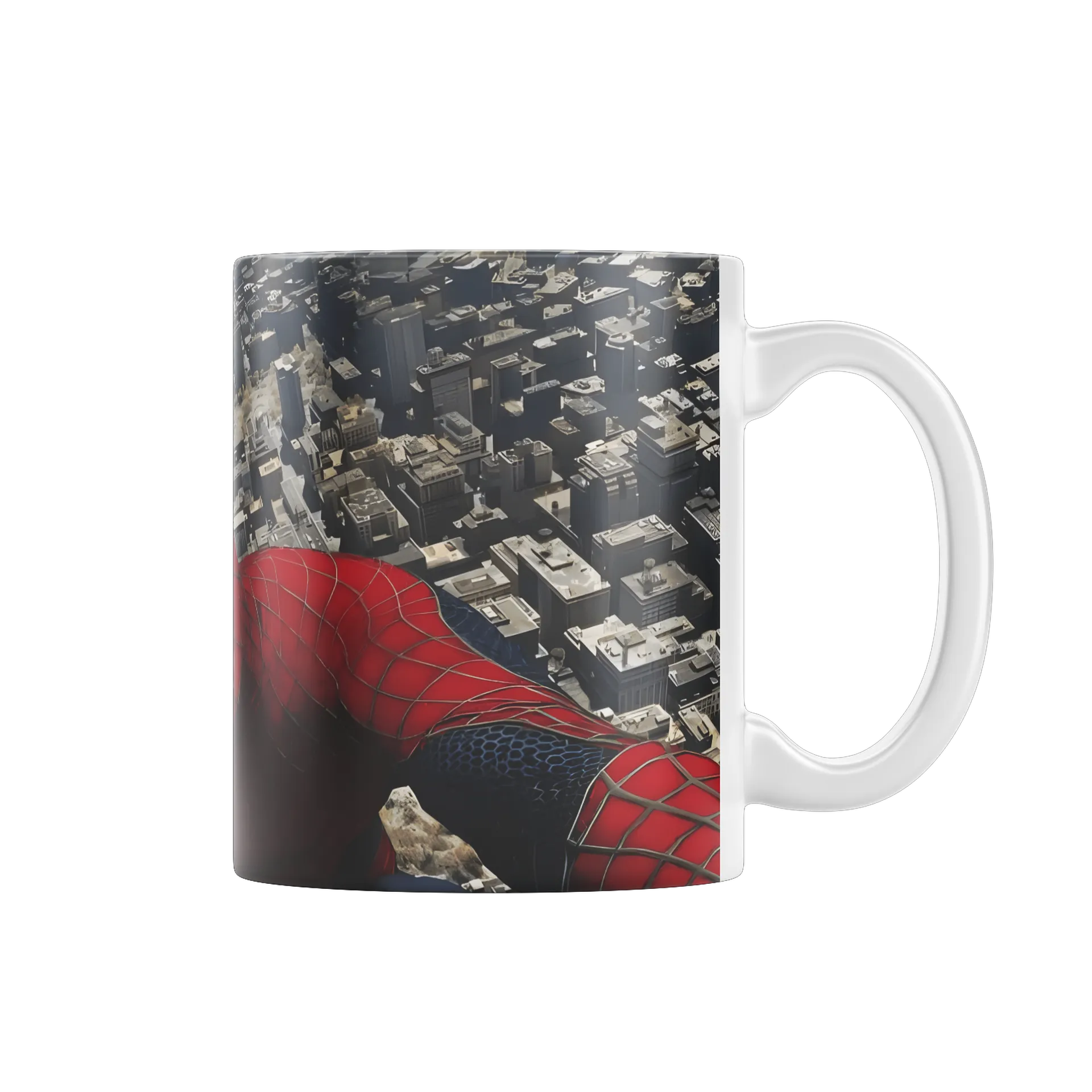 Caneca Cerâmica Homem-Aranha Em Ação 325ml - Imagem 1