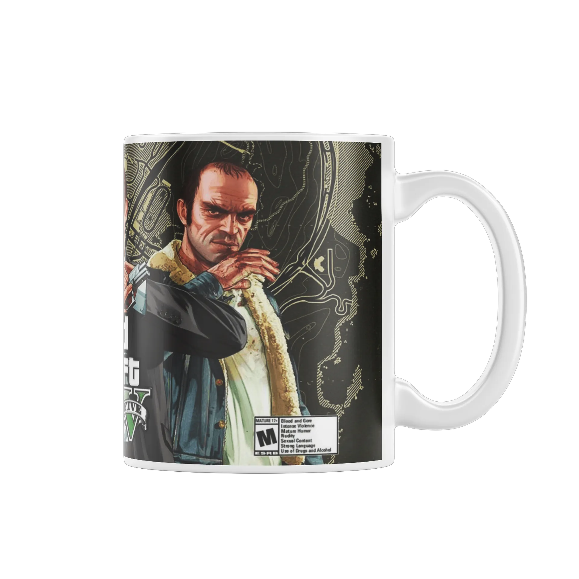 Caneca Porcelana Grand Theft Auto V 325ml - Imagem 1