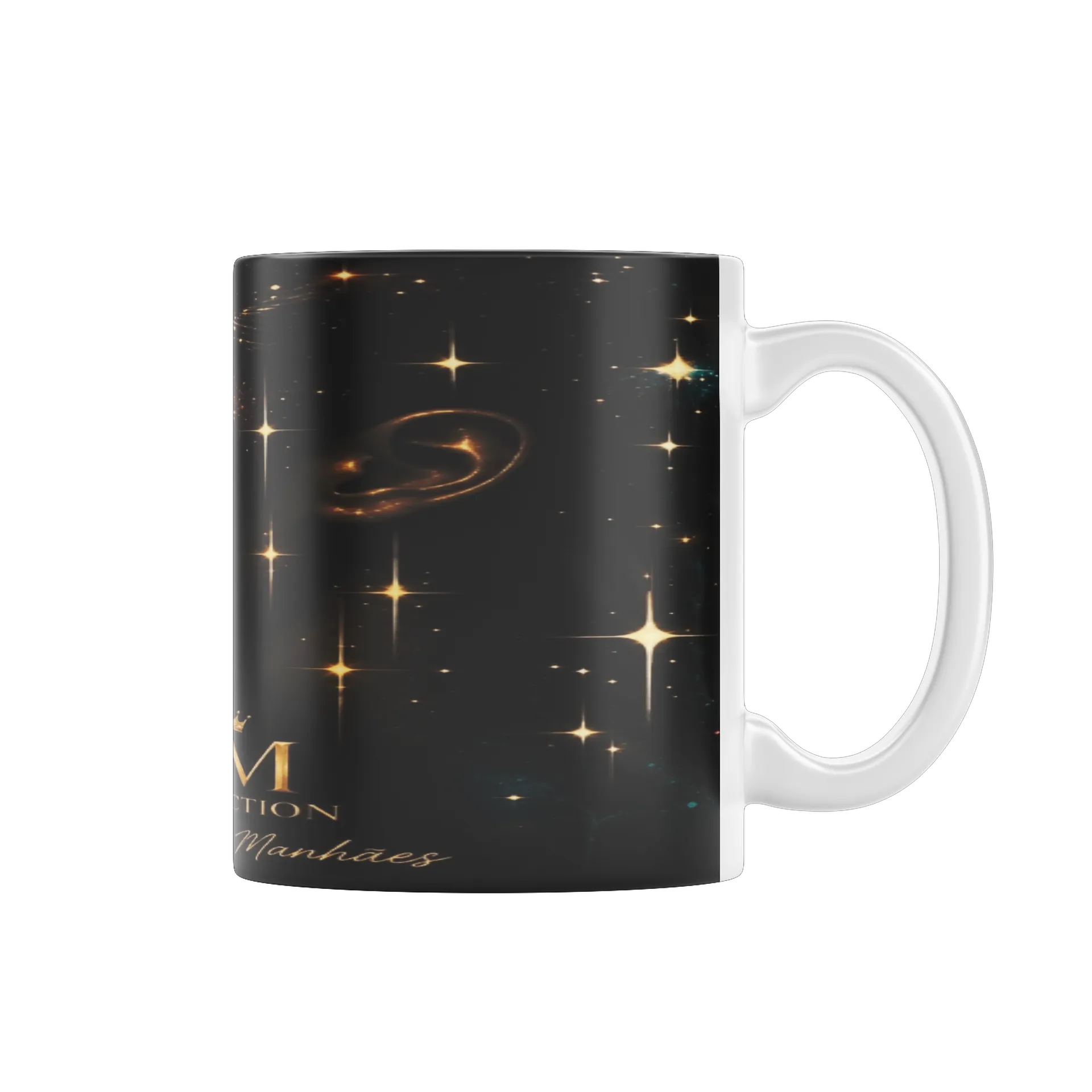 Caneca Espiral Estampa Ouro Estrela 325ml - Imagem 1