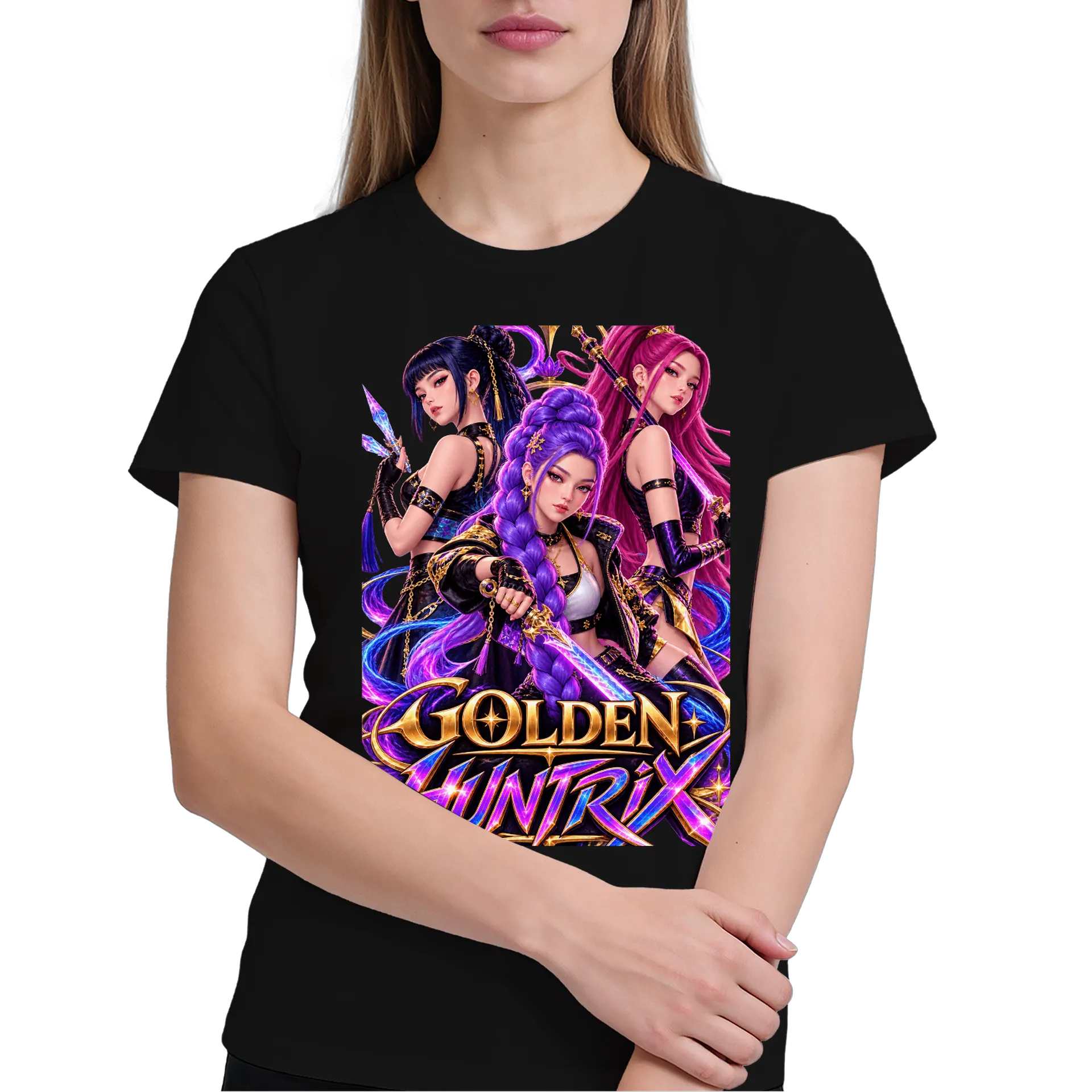Camiseta Personalizada Huntrix de Essenza Art — imagem 3 de 6