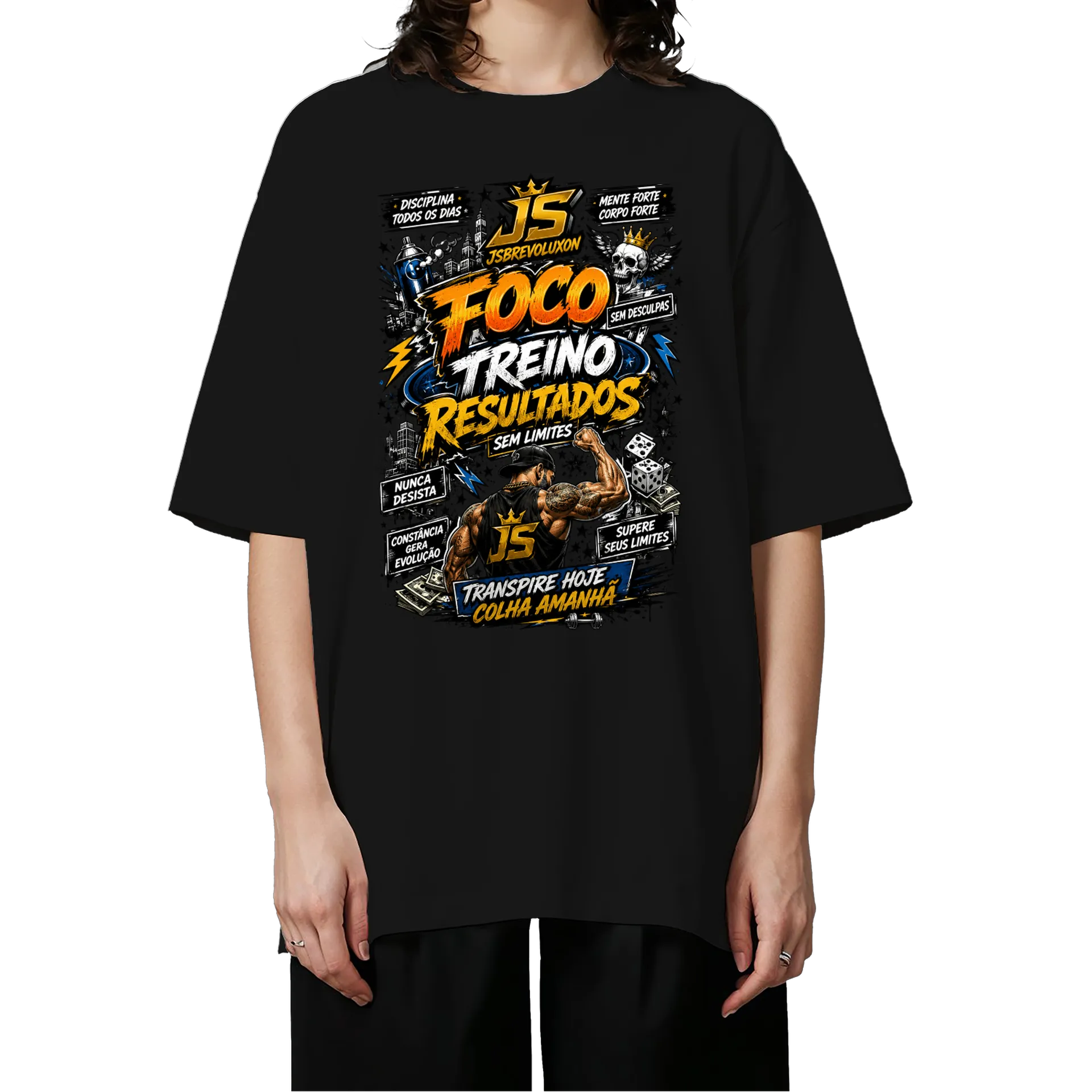 Camiseta Oversized jsbrevoluxon - Imagem 3