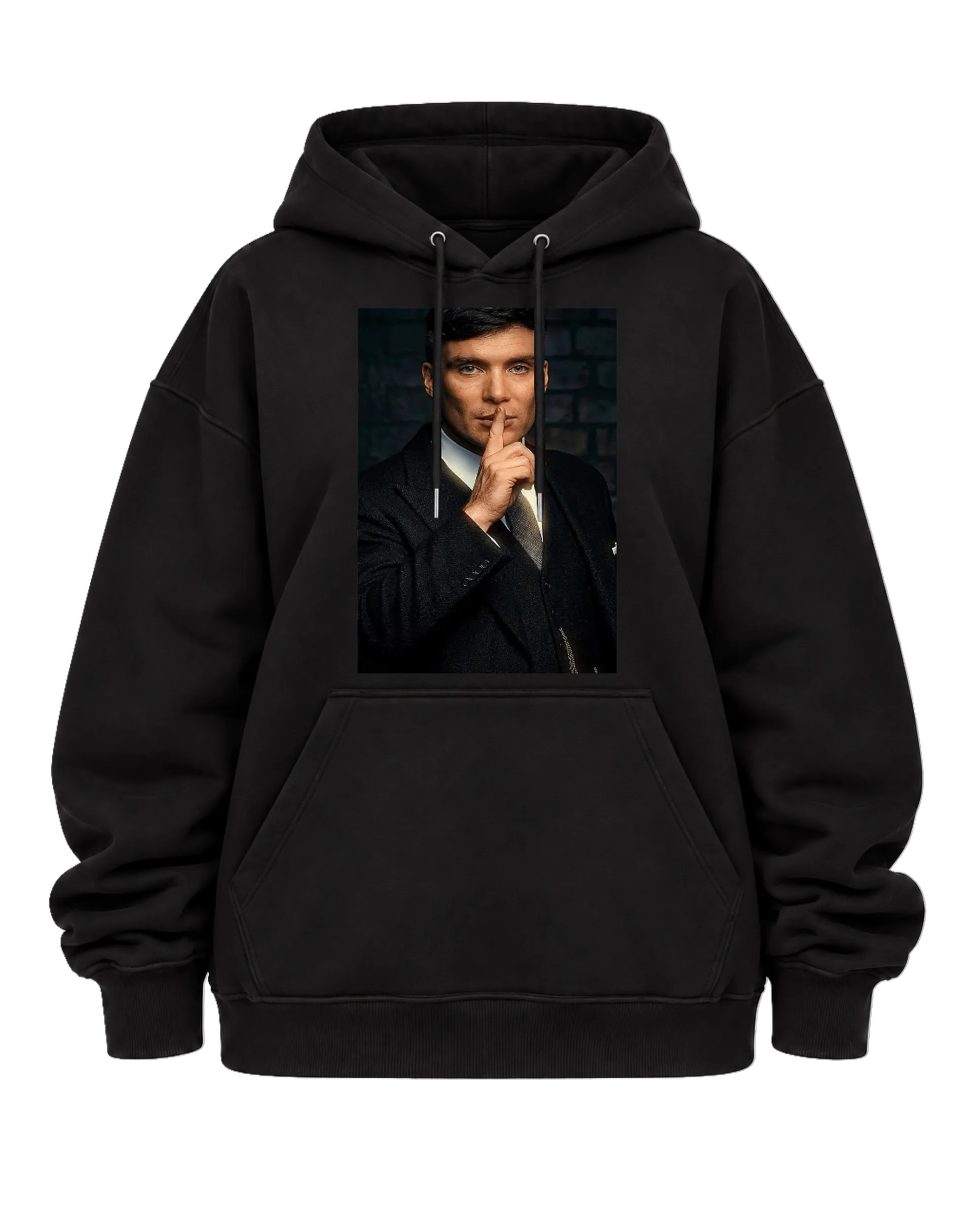 Blusa Moletom Canguru Retrato Realista Homem de Terno - Imagem 5