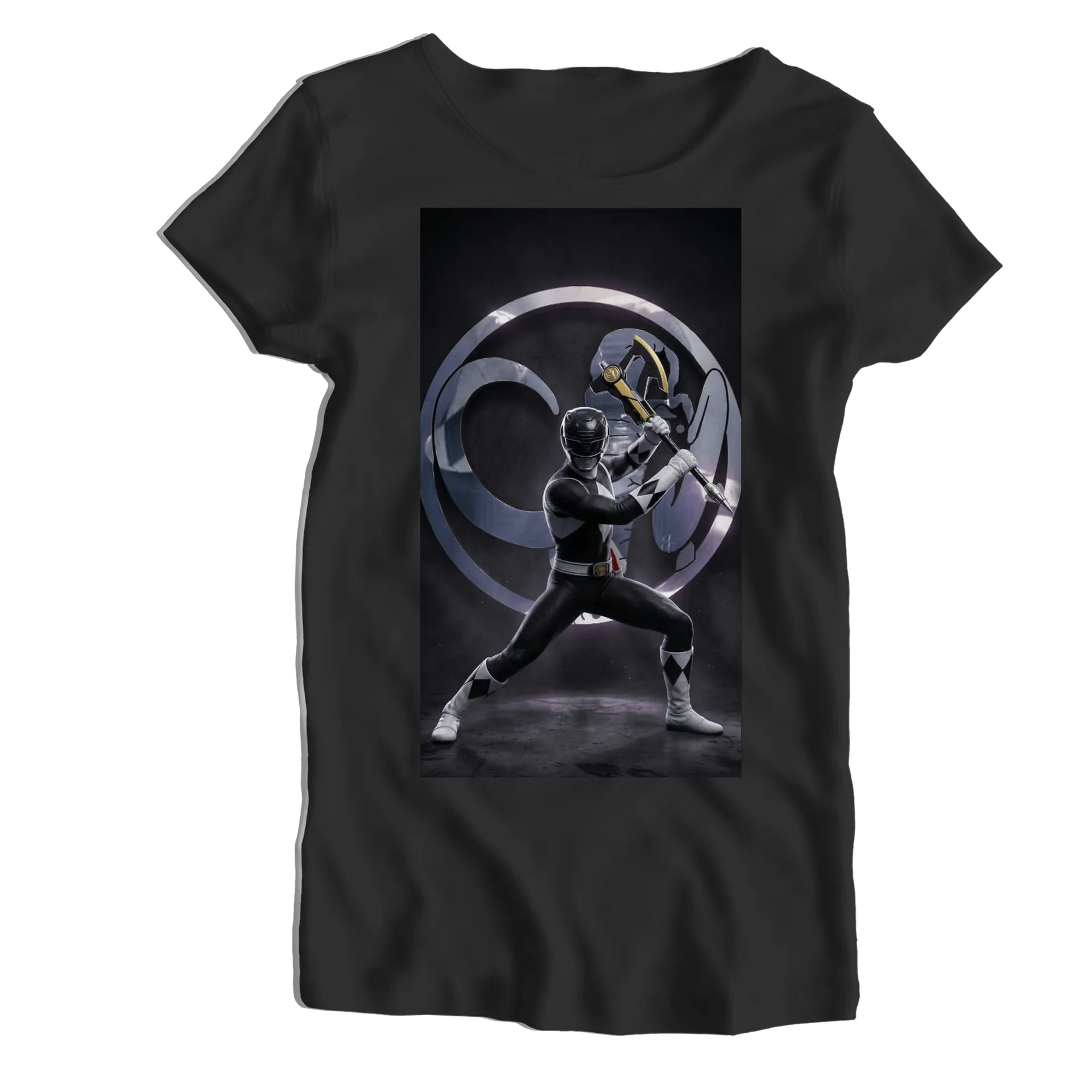 Camiseta Babylook Herói de Capacete e Símbolo 100% Algodão - Imagem 1