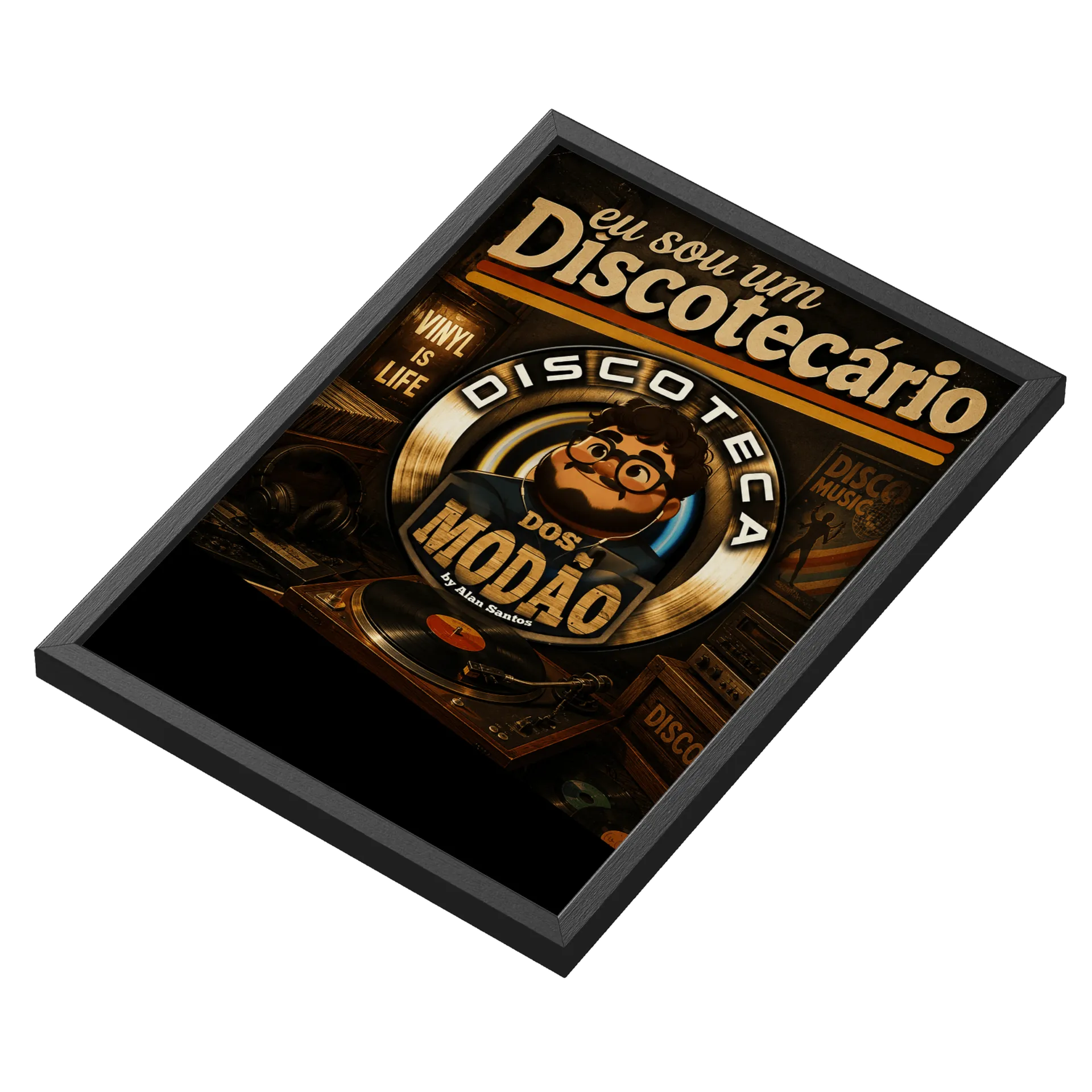 Quadro A3 Eu sou um Discotecário - Imagem 3