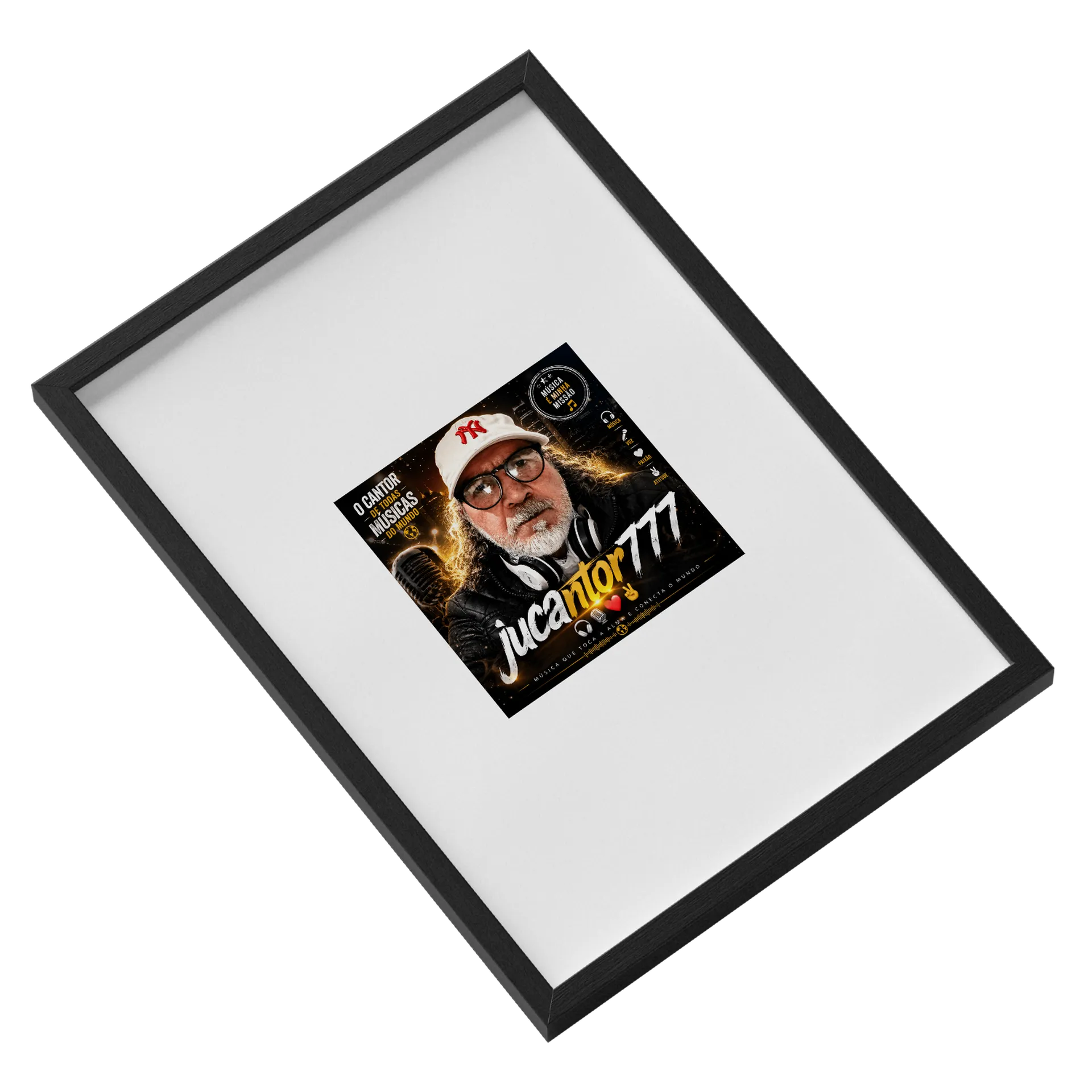 Quadro A3 personalizado Com Vidro de Jucantor777 🎧🎤❤️✌️ — imagem 2 de 3