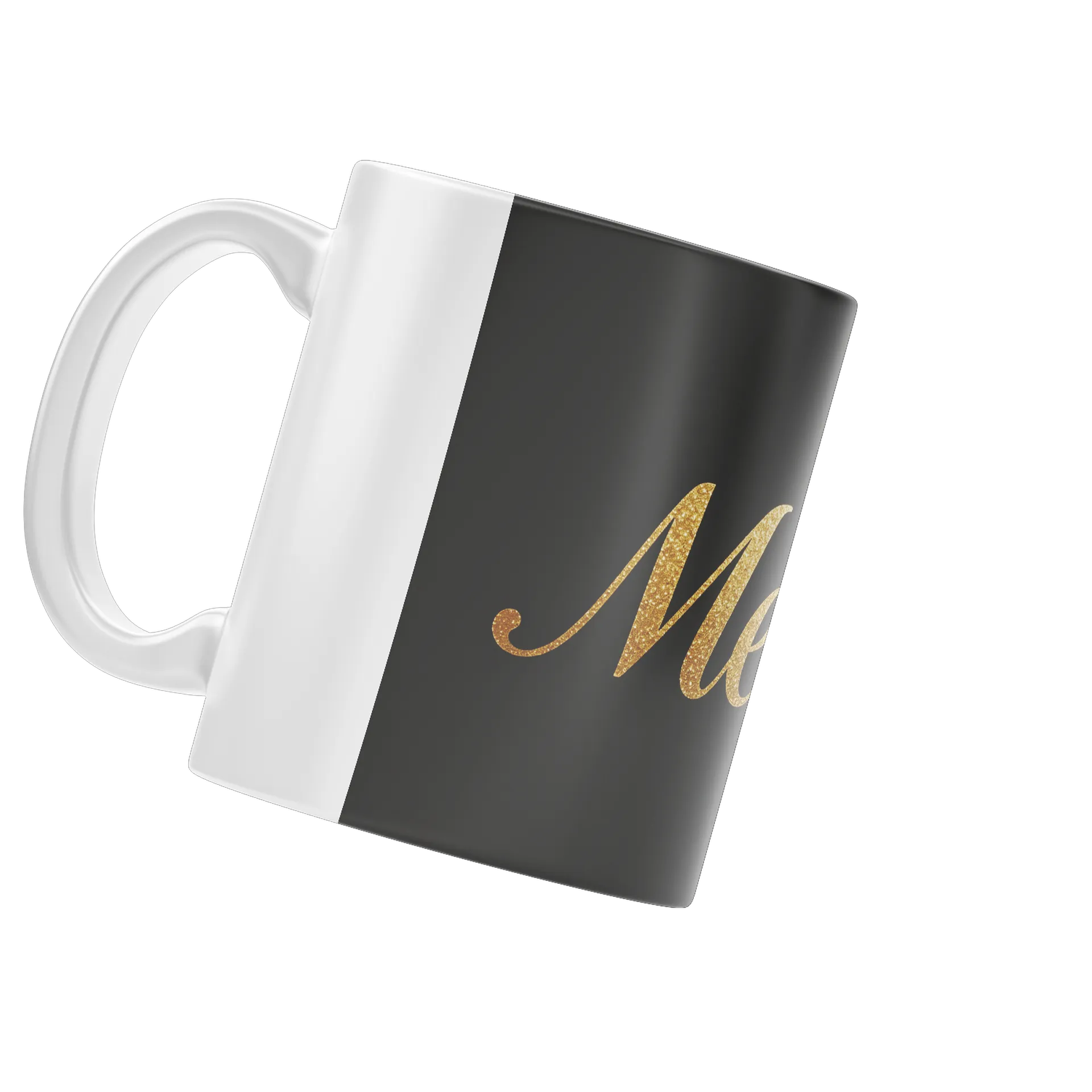 Caneca Personalizada Letra M em Dourado 325ml - Imagem 3