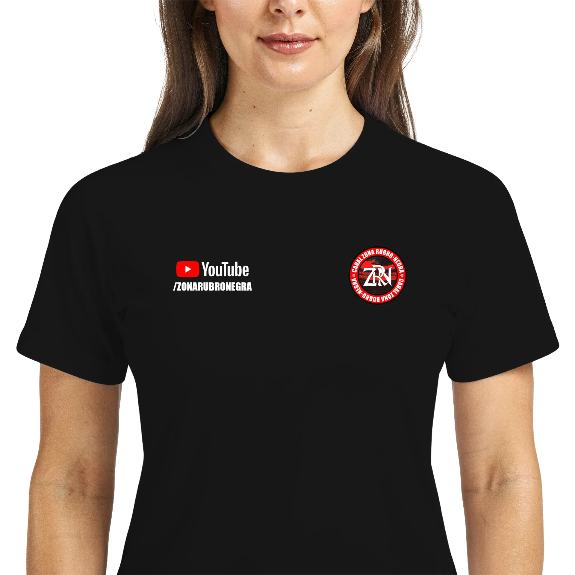 Camiseta DryFit Zona Rubro Negra Simples - Imagem 3