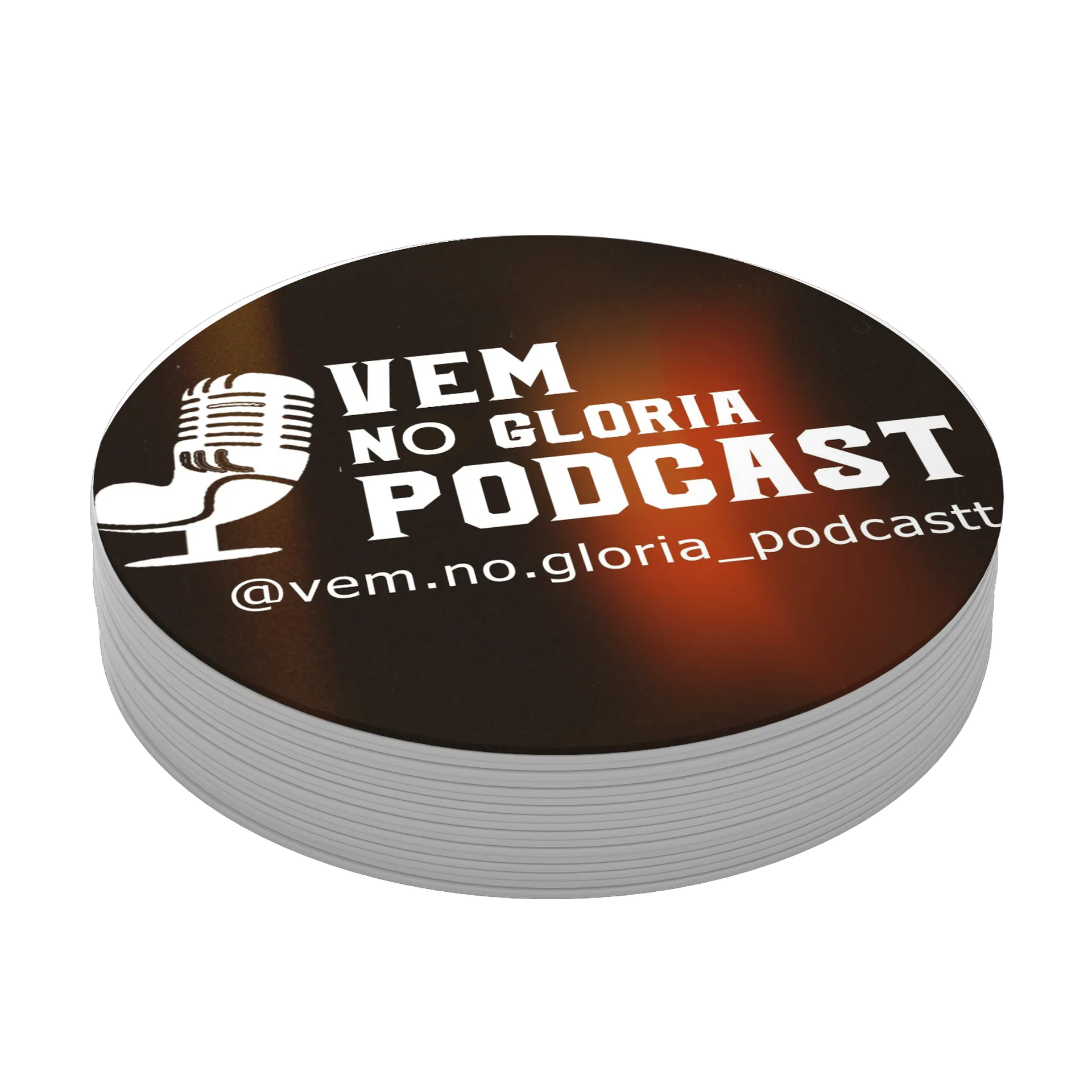 Porta-copos personalizado de Vem no Glória podcast  — imagem 3 de 3